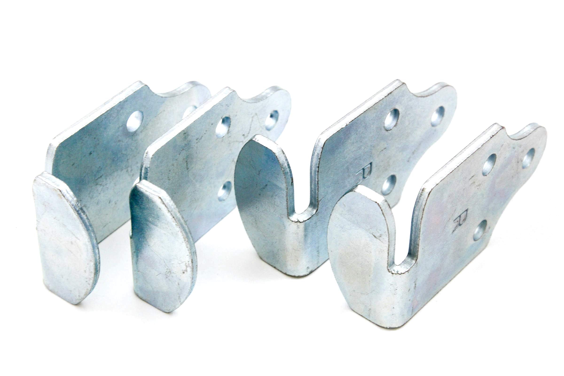 Red Hound Auto 4-Piece Stake Body Trailer Rack Corner Connector Set - Wood Panel Gate Side Latch Brackets for Utility Trailers