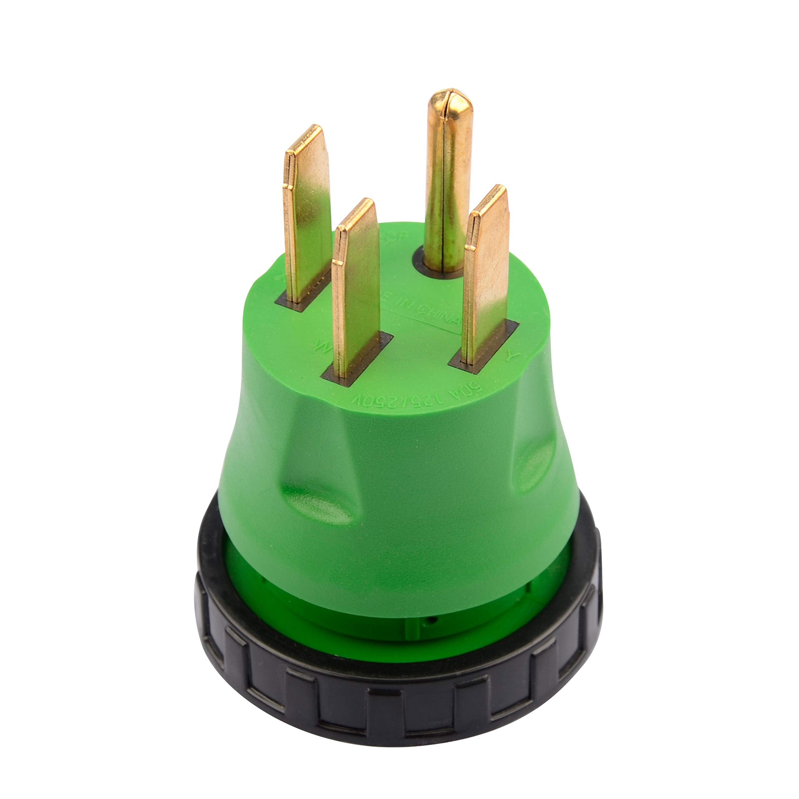 Rvguard 50 Amp To 30 Amp Rv Adapter Plug With Locking Connector, 14-50P To L5-30R