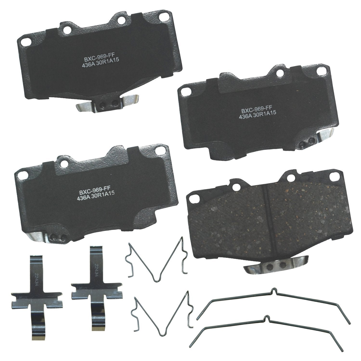 Bendix Premium Sbc436A Ceramic Front Brake Pads For Toyota 4Runner 2002-2001, Hilux 2004, Tacoma 1998-1995