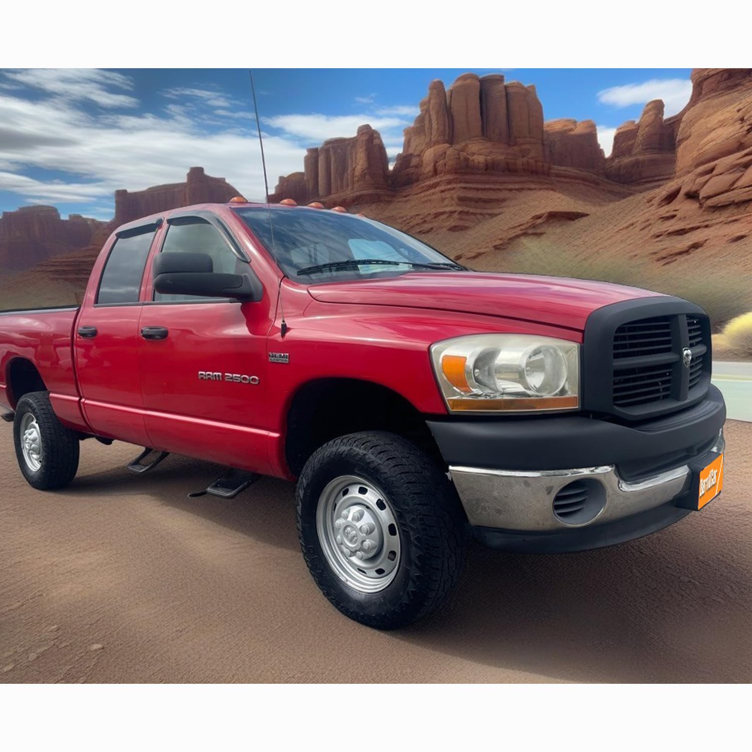 Rain Guards for 2002-2008 Dodge Ram 1500 Window Vent Deflector, Side Car Window Deflectors Visor Also Fit 2003-2009 Dodge Ram 25