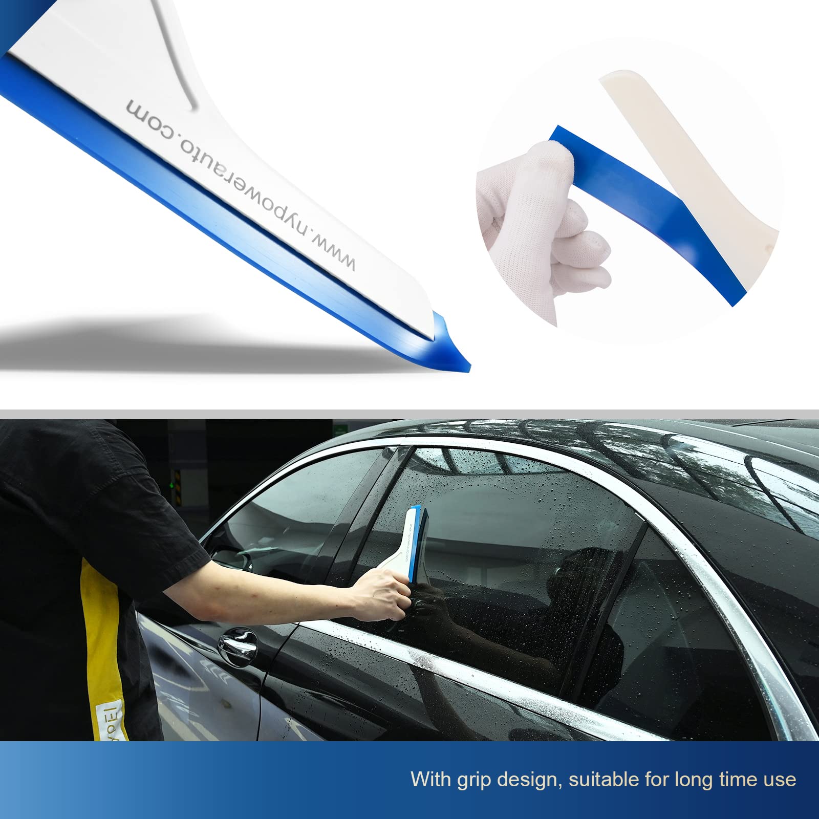 Ehdis Window Tint Tools Vinyl Wrap Tool Kit With Vinyl Squeegee,Vinyl Wrap Stick,Wrapping Paper Cutter, Utility Knife And Blades