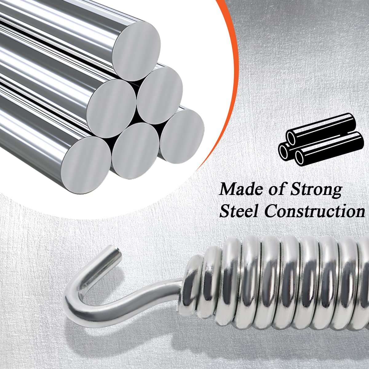 Fovplue Kickstand Spring, Jiffy Stand Spring For Harley Touring 2007-2024 And Softail 2007-2018, For Road Glide Road King Street Glide Electra Glide Tri Glide Ultra Limited, Chrome Plated,For 49725-07