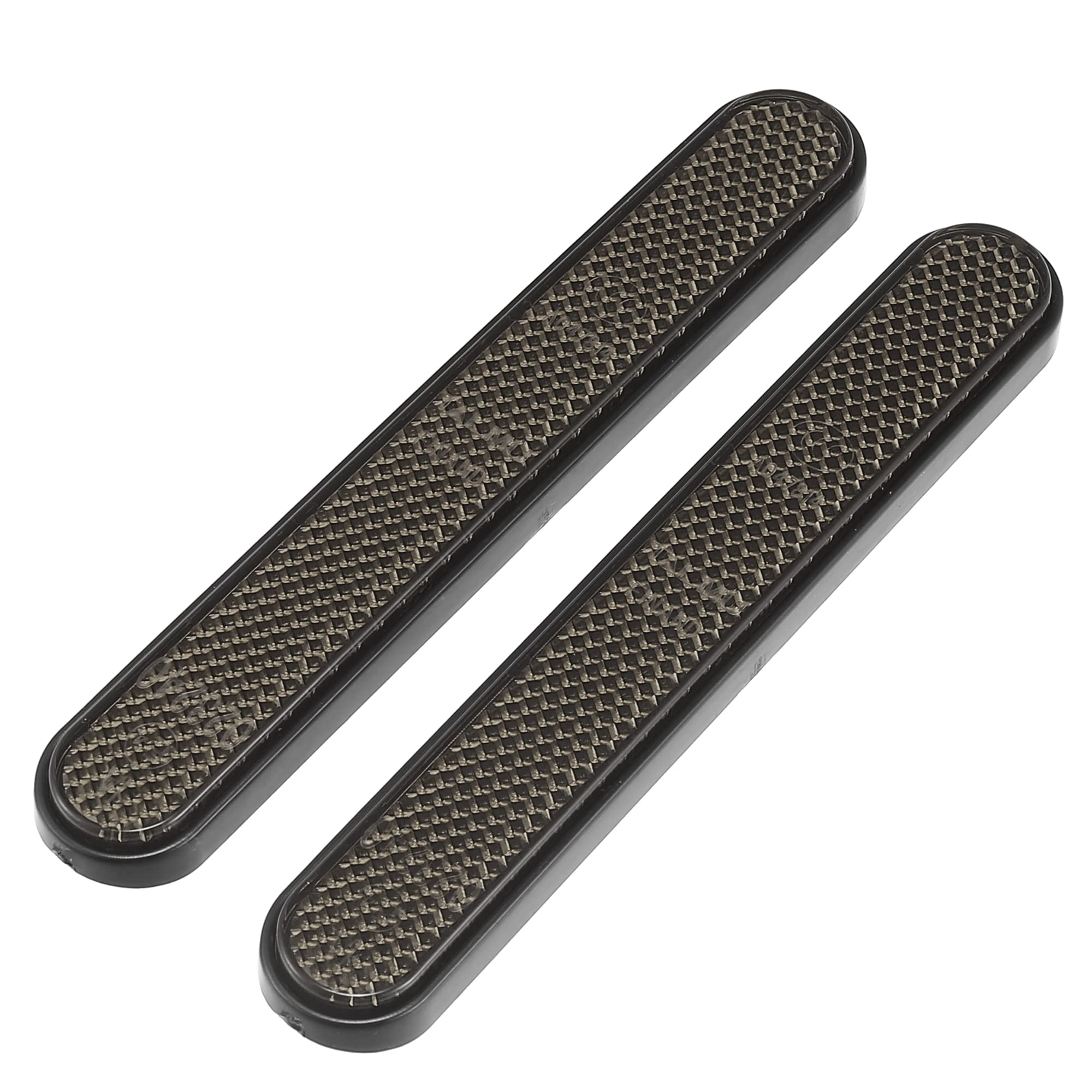 Motoforti Front Lower Fork Reflector Sticker Rear Saddlebag Reflective Cover Universal Smoke 1 Pair