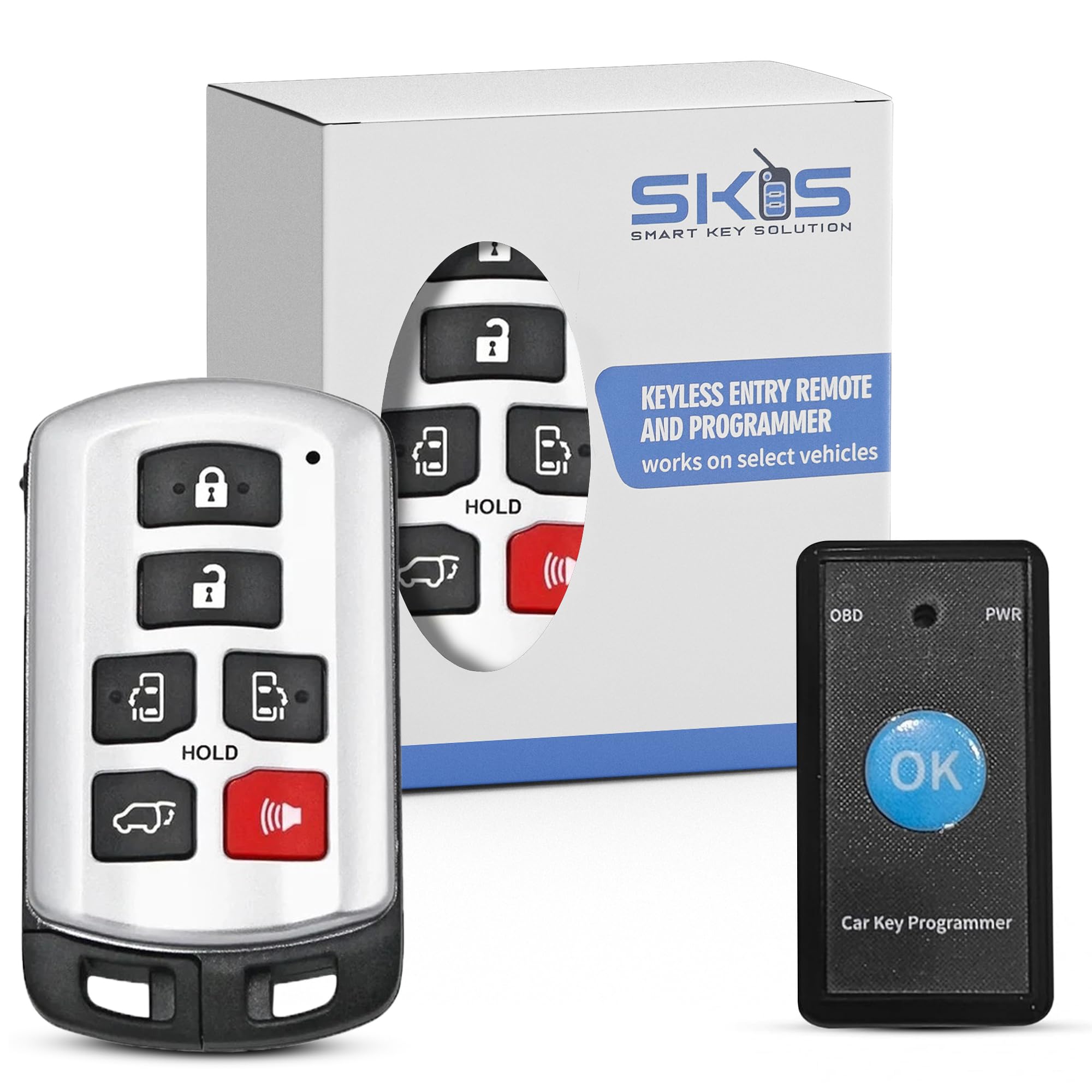 Remote Smart Key Fob Replacement Kit for Toyota Sienna 2011 2012 2013 2014 2015 2016 2017 2018 2019 2020 Keyless Entry Remote Co