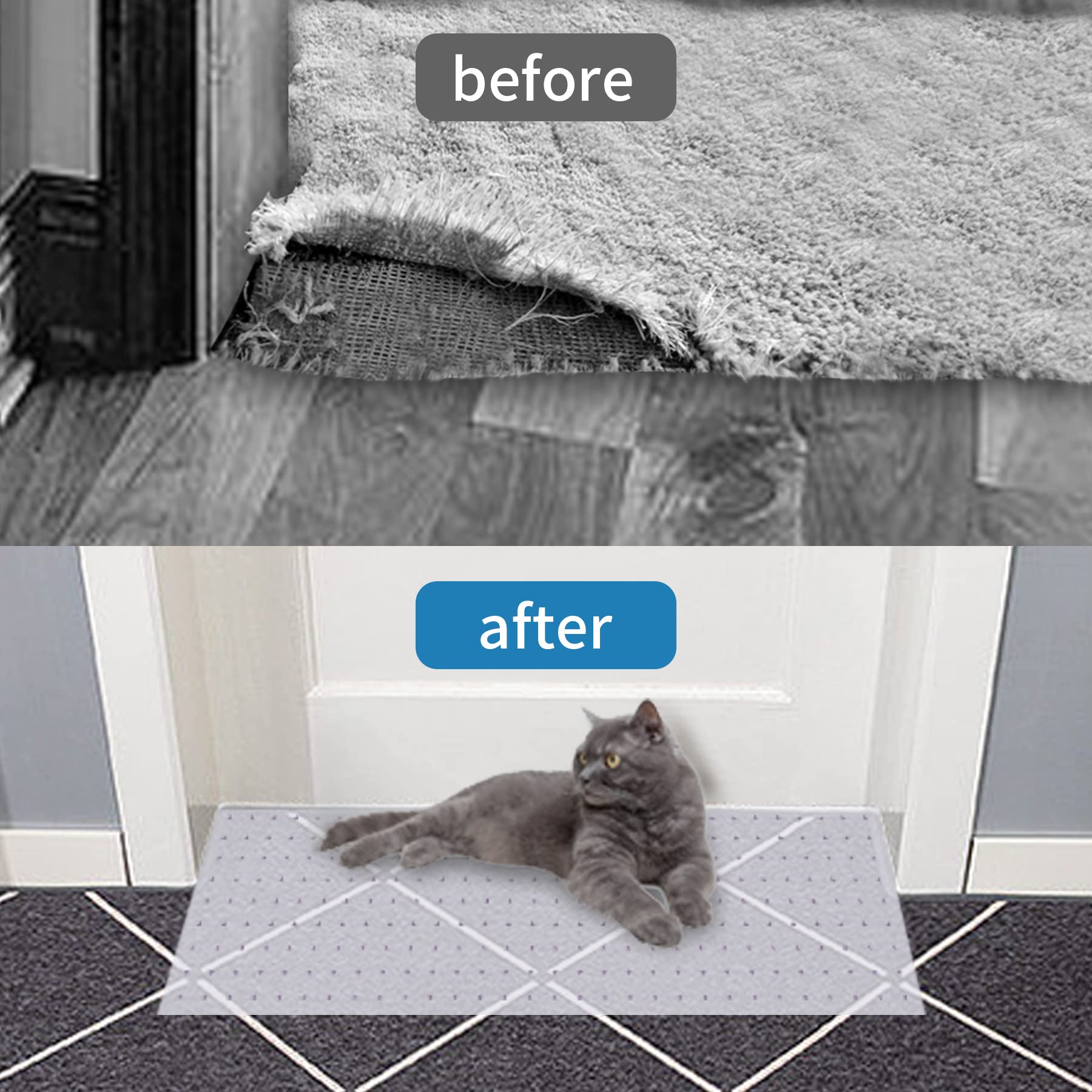 3.6Ft Cat Carpet Protector, Non-Slip Carpet Protector For Pets,Carpet Scratch Stopper From Scratching Carpet At Doorway
