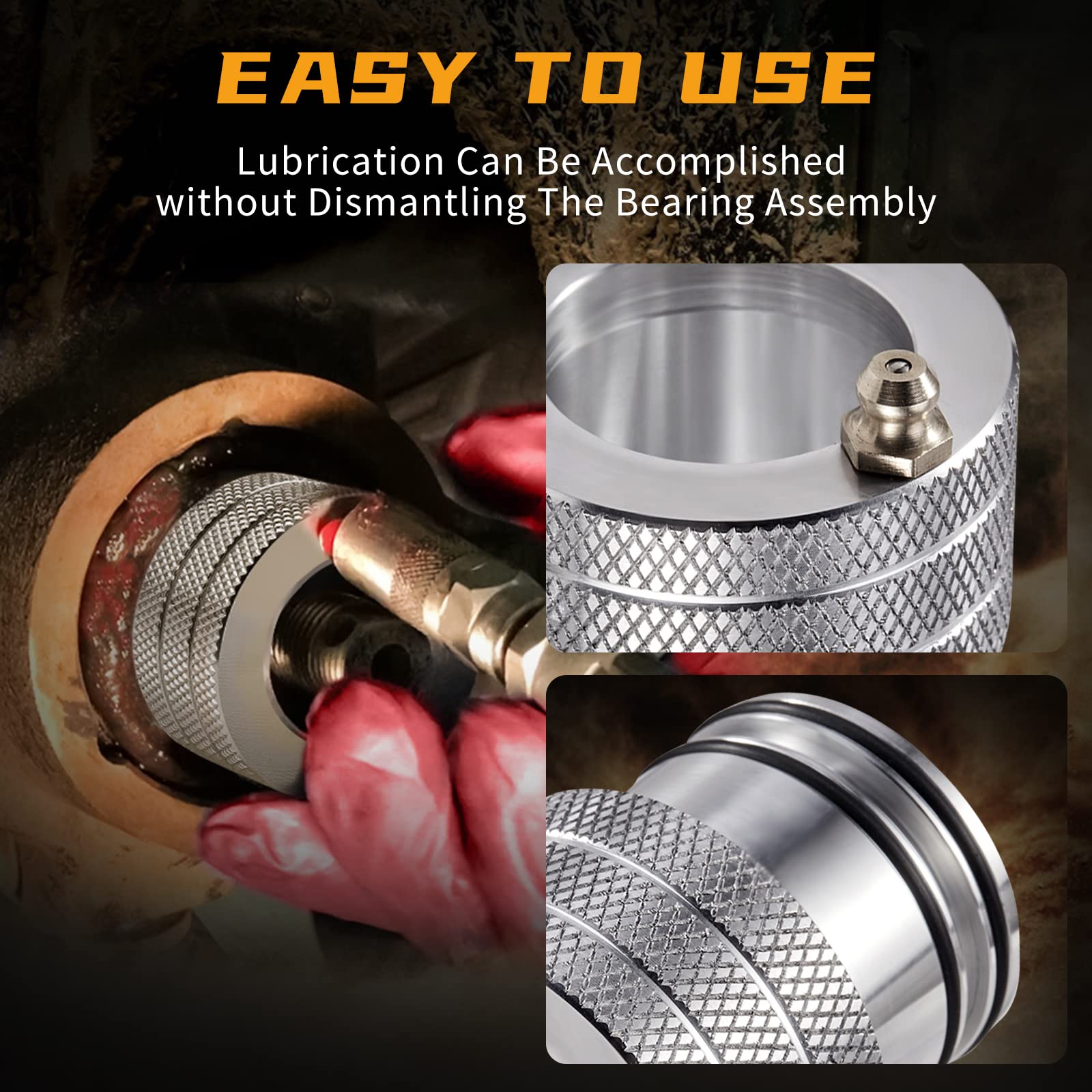 Quickwolf Maverick X3 Wheel Bearing Grease Tool, 39Mm X3 Wheel Bearing Grease Compatible For Can Am Maverick X3 & Max (2017-2023