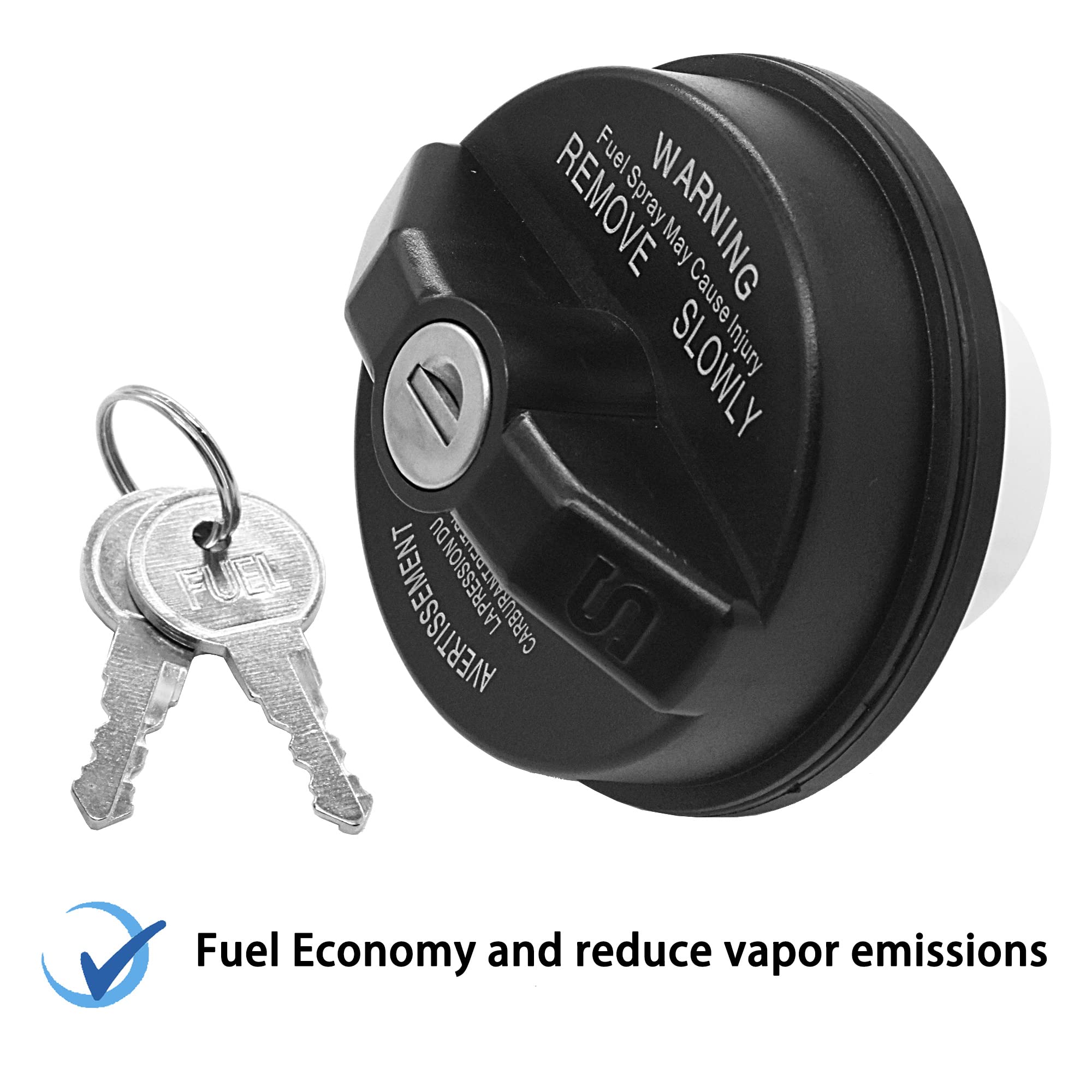 Locking Gas Cap, Lock Fuel Cap For Jeep Wrangler JK TJ Liberty Cherokee Compass Grand Cherokee Commander, Patriot & Chrysler 200