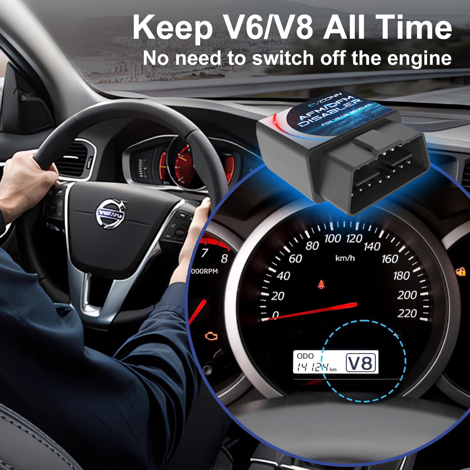 AFM/DFM Disabler, Active Fuel Management Disable Device Compatible with V6 & V8 Motors, RA003 AFM Disabler 5.3 Silverado (Chevy