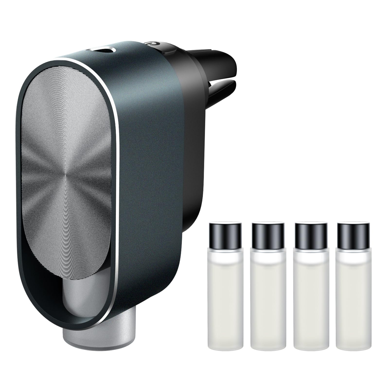 Qzd Smart Car Air Freshener Diffuser - Rechargeable Car Diffuser With 3 Modes, Ultrasonic Aroma Diffuser With 4 Essential Oils,