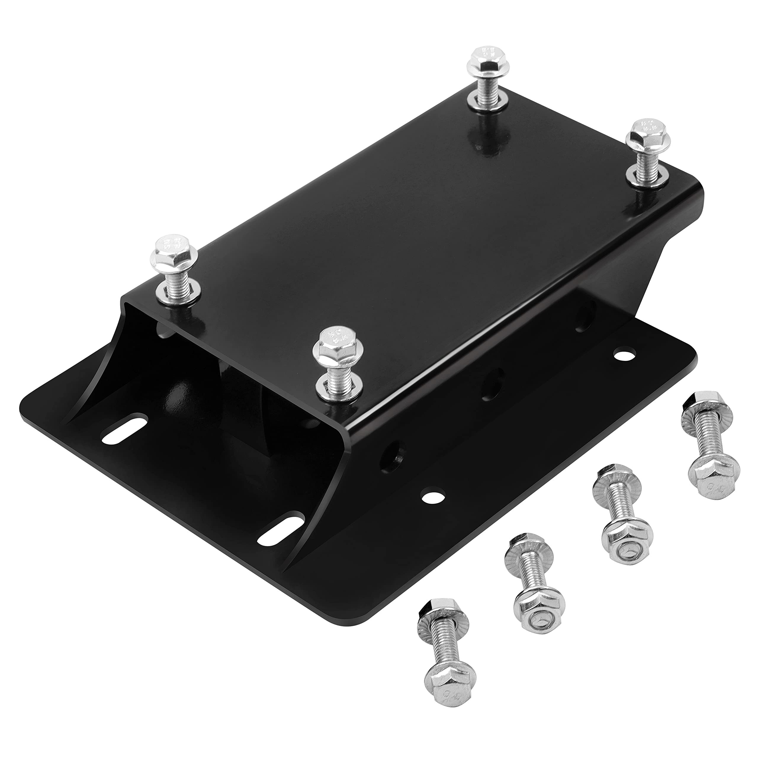 Jy Performance Torque Converter Motor Riser Plate Mount For Predator 196Cc / 212Cc Engine On Coleman Mini Bikes, Black - 1 3/4 Inch Lift