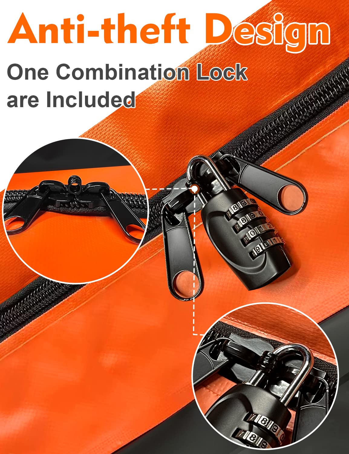 Fivklemnz Rooftop Cargo Carrier, 21 Cubic Feet Waterproof Car Roof Bag, For All Vehicle With/Without Roof Rack, Includes Anti-Sl