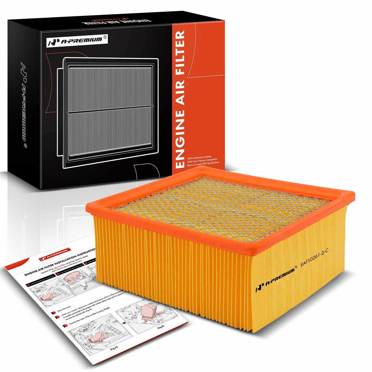 A-Premium Engine Air Filter Compatible with Dodge Ram 2500 3500 4500 5500 07-10 6.7L & Ram 2500 3500 4500 5500 11-23 6.4L 6.7L &