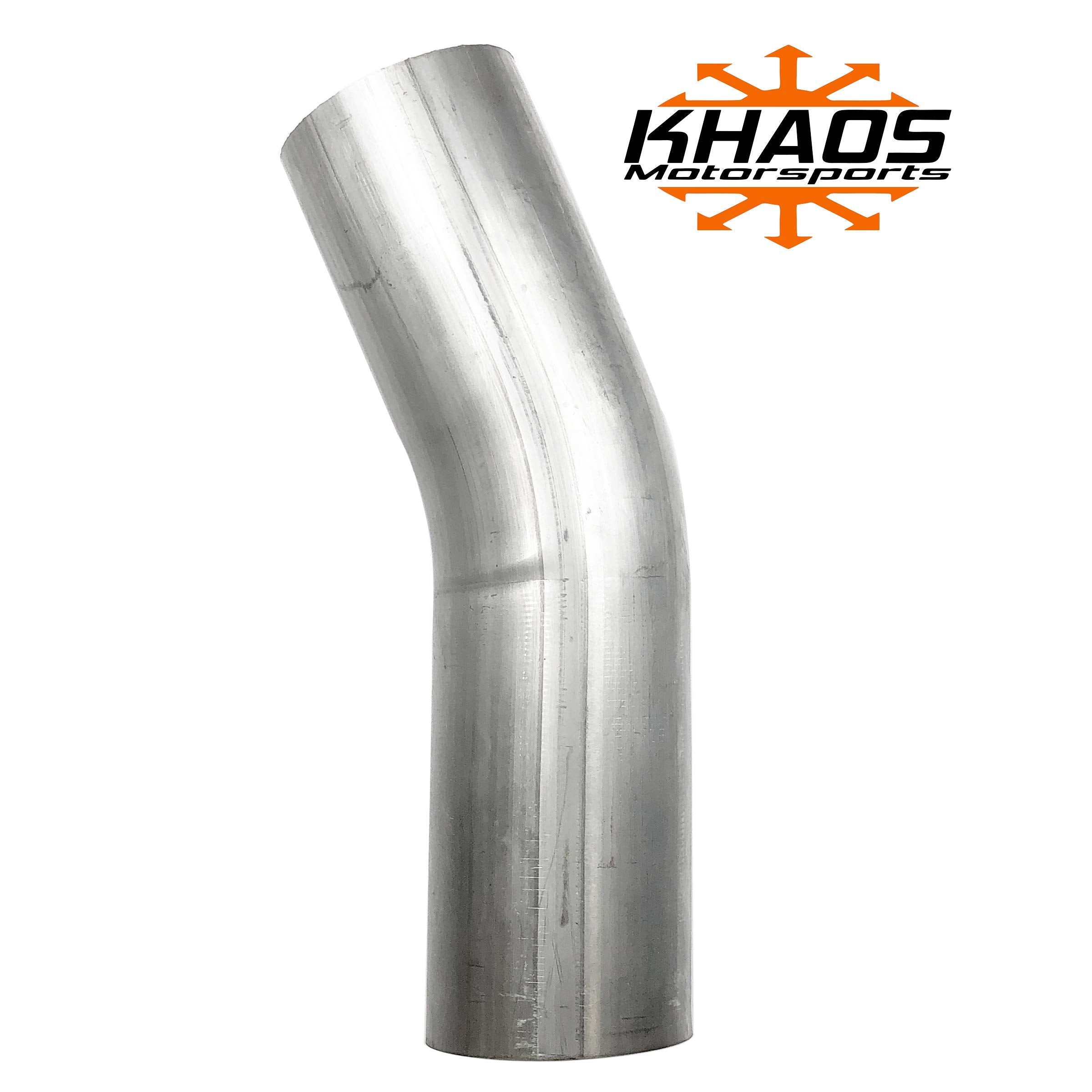 3'' 22.5 Degree Stainless Steel Exhaust Turbo Pipe Mandrel Bend Khaos Motorsports