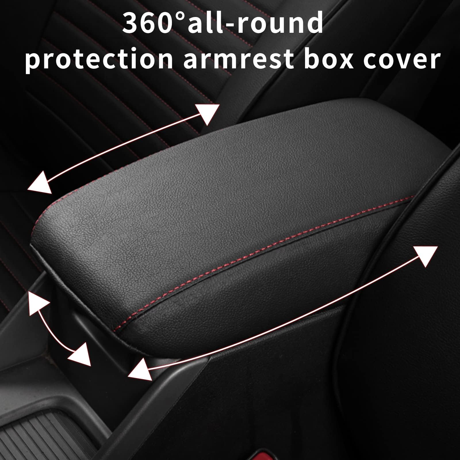 Aomsazto Console Cover For Altima Nissan 2019-2022 2023 Black Armrest Cushion For Nissan