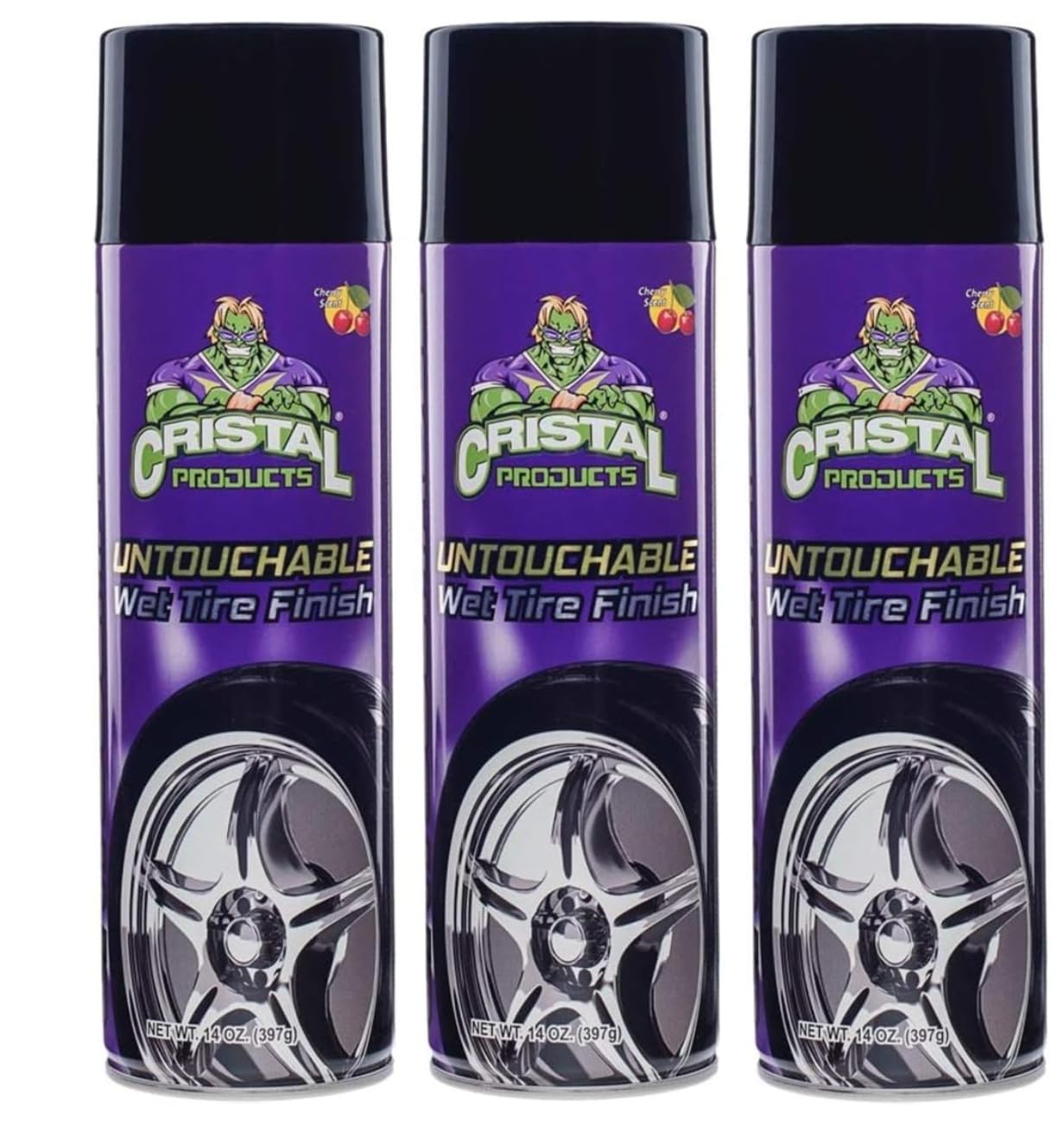 Untouchable Tire Shine Spray – Long-Lasting Wet Tire Finish For Deep Gloss & Protection – Waterproof Tire Shine, Easy Application, Premium Tire Cleaner & Shine (42 Oz)