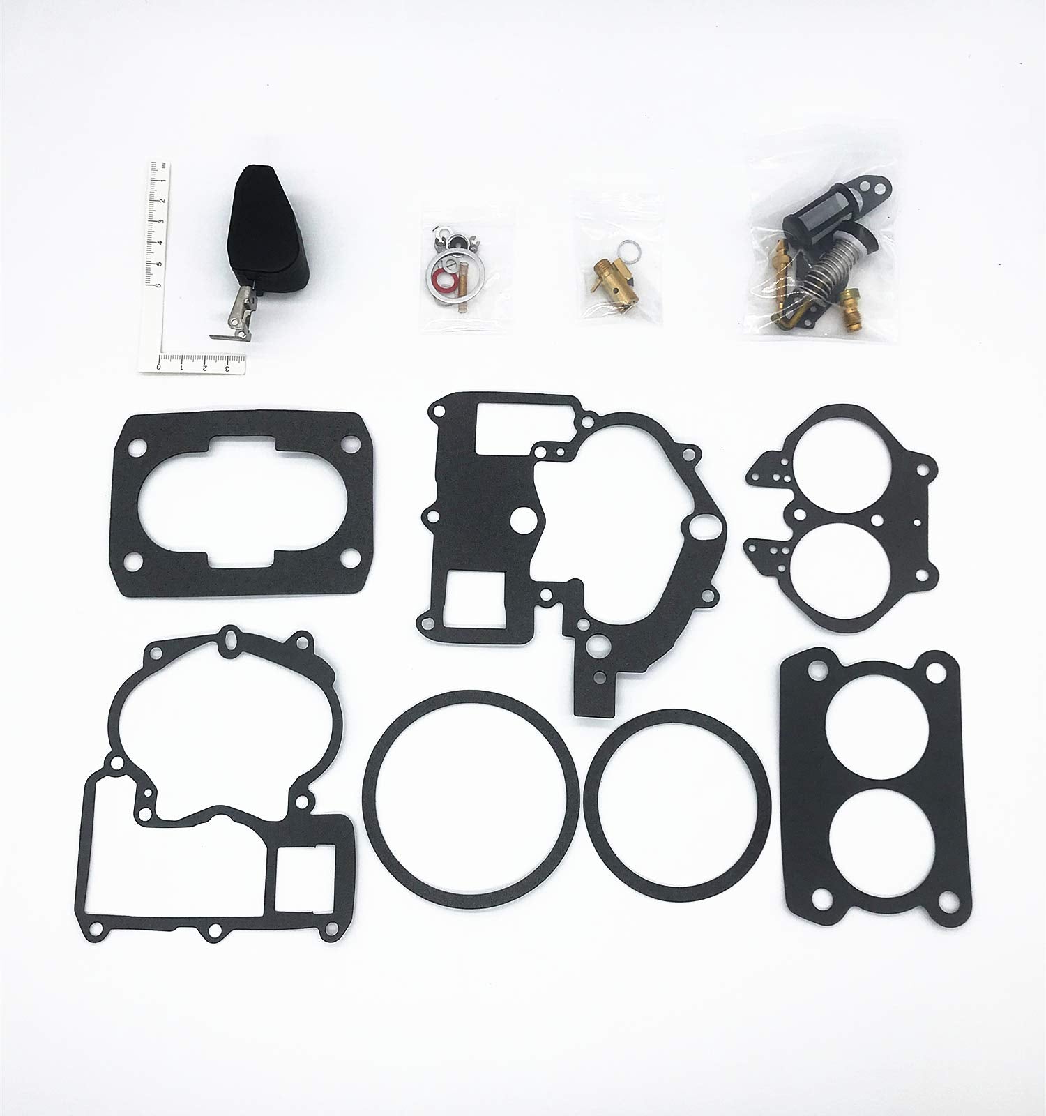 YBATUWU Complete Carburetor Kit for Mercruiser Marine 2 Barrel 3.0L 4.3L 5.0L 5.7L with FLOAT 3302-804844002