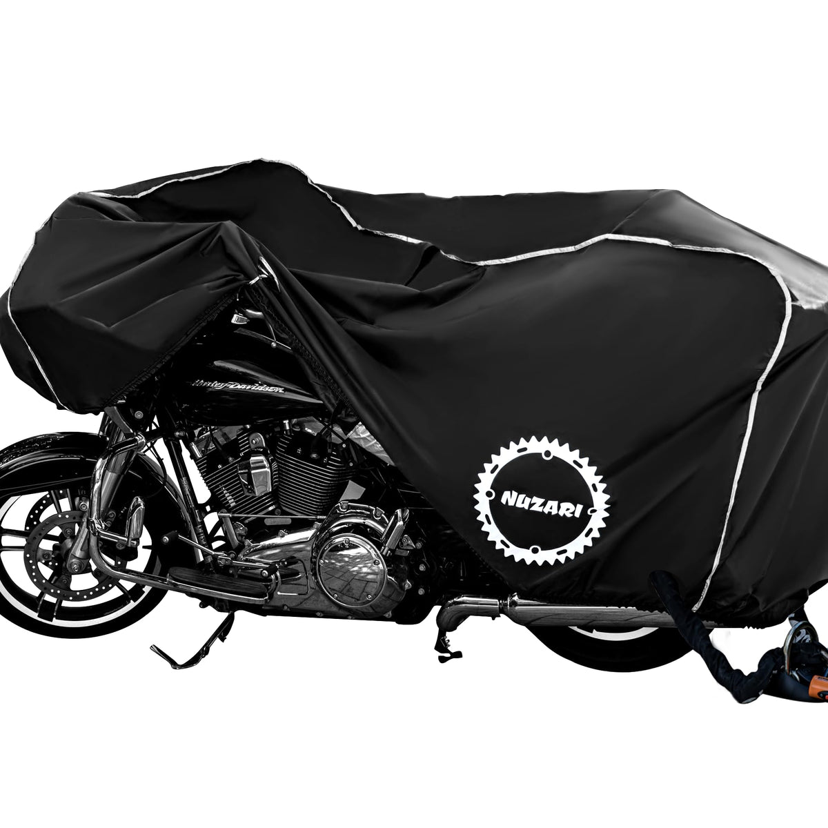 Nuzari Premium Motorcycle Cover - Motorcycle Covers Waterproof Outdoor Storage - WBCARB01M1IGR5I