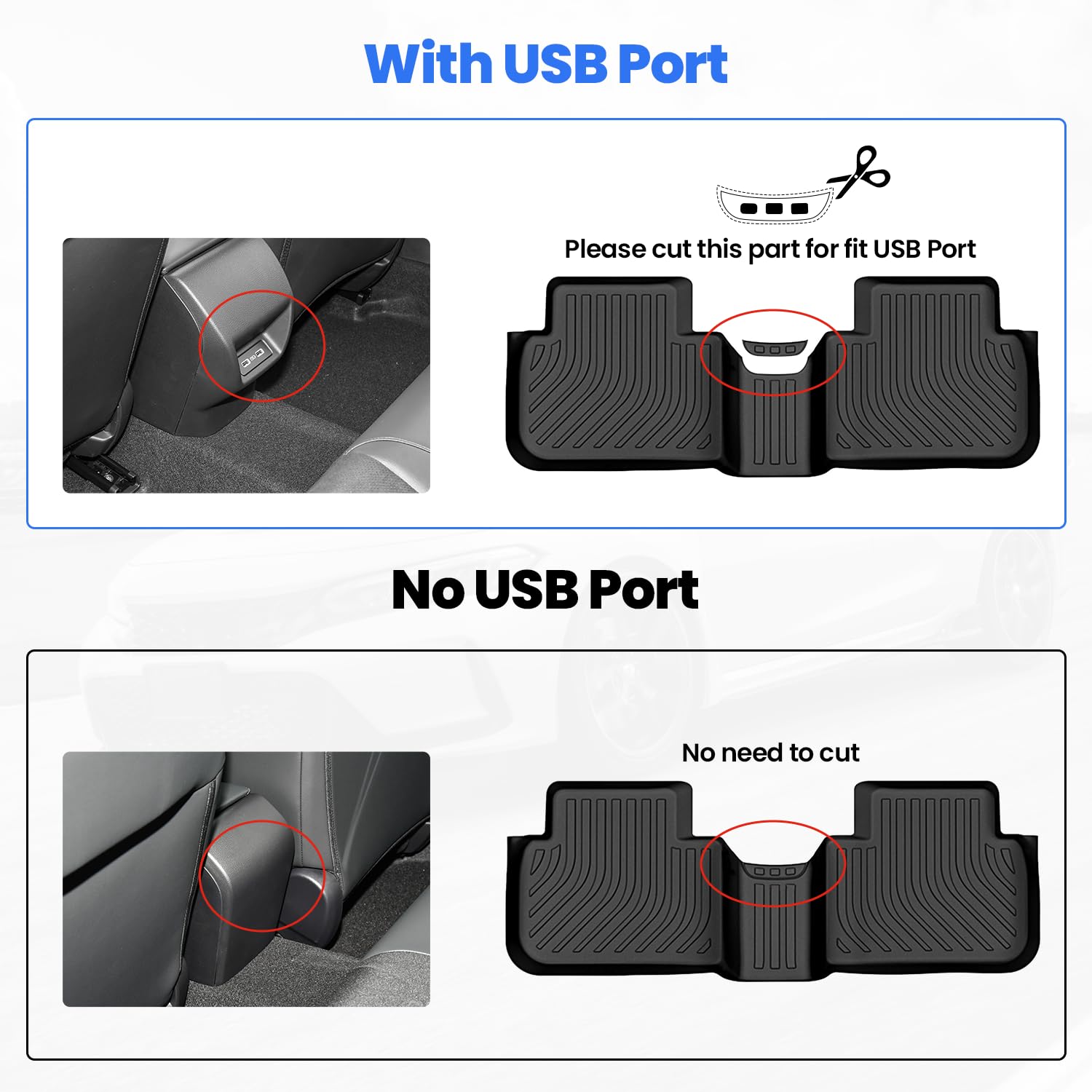 All Weather Floor Mats Fit for Honda Civic 2022-2025 2026 Sedan Hatchback Si (Include Sport,Not for Hybrid) & Acura Integra 2023