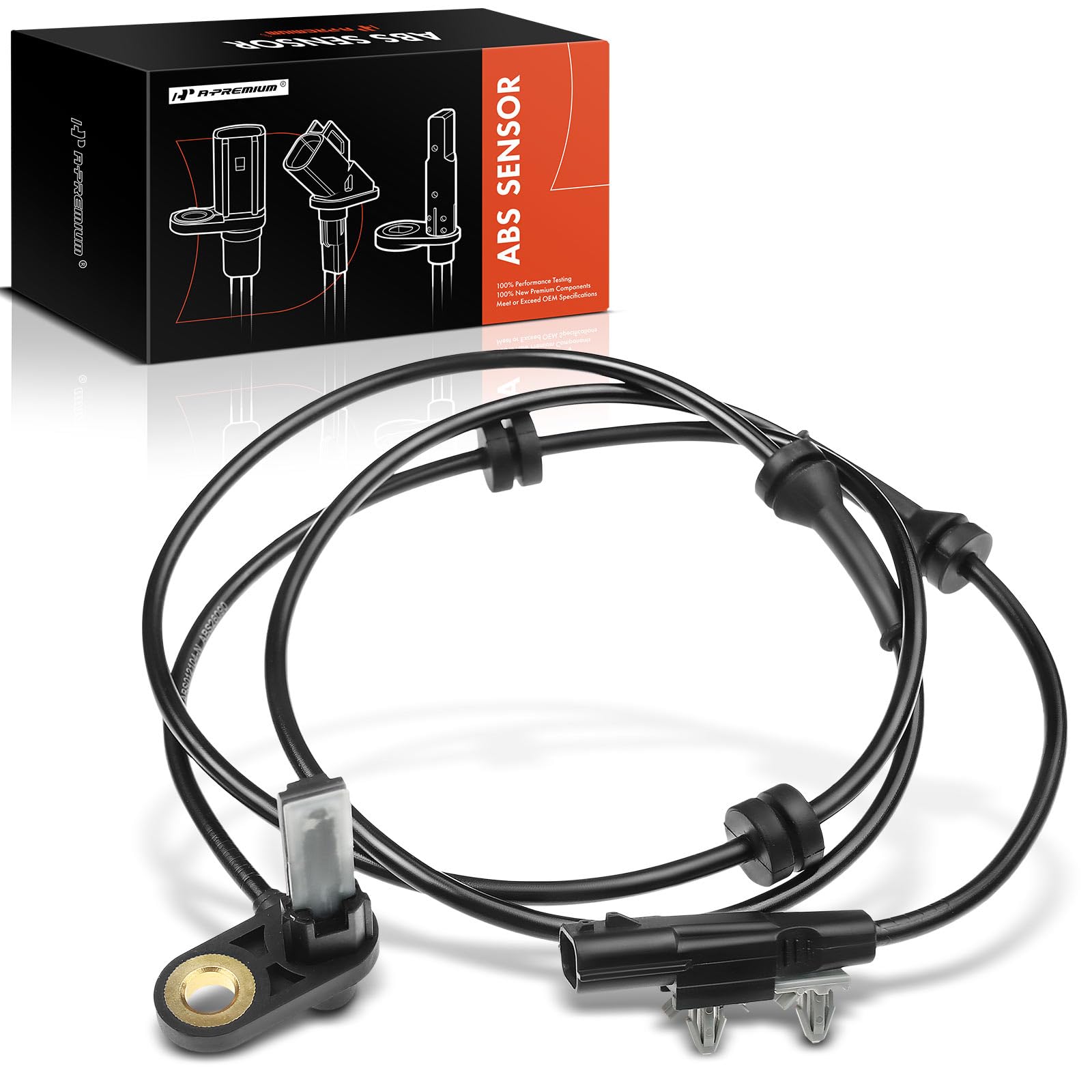 A-Premium Abs Wheel Speed Sensor Compatible With Nissan Models - Titan 2012 2013 2014 2015, V8 5.6L, Cab Pickup - Abs Wheel Sensor Rear Left Driver Side, Replace# 47901-9Ff1A, 0265009275