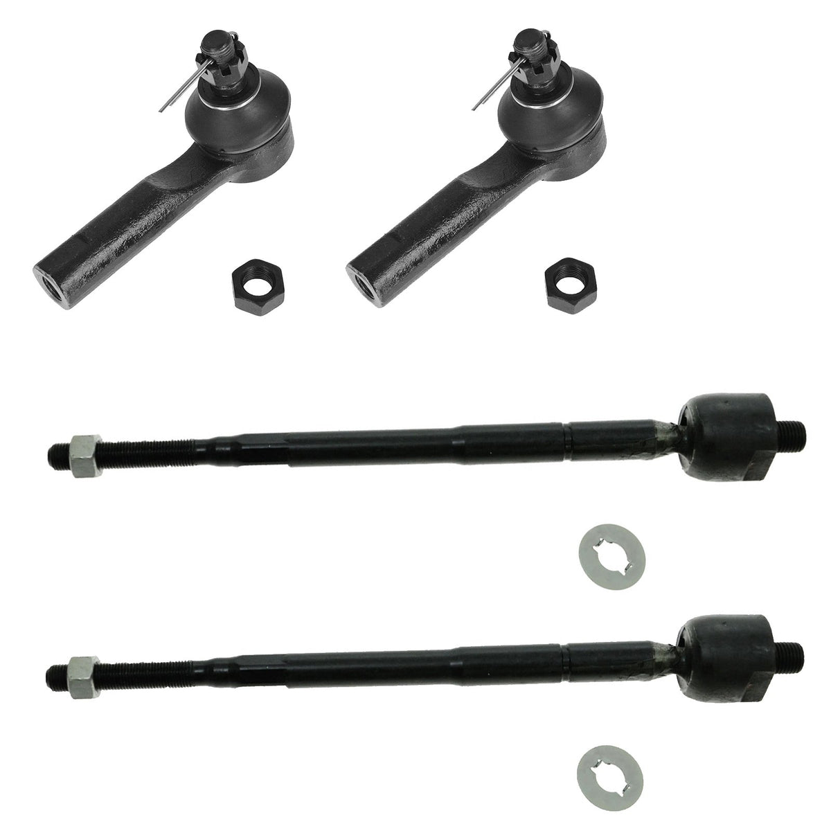 Trq Front Tie Rod Set Compatible With 1998-2001 Nissan Altima