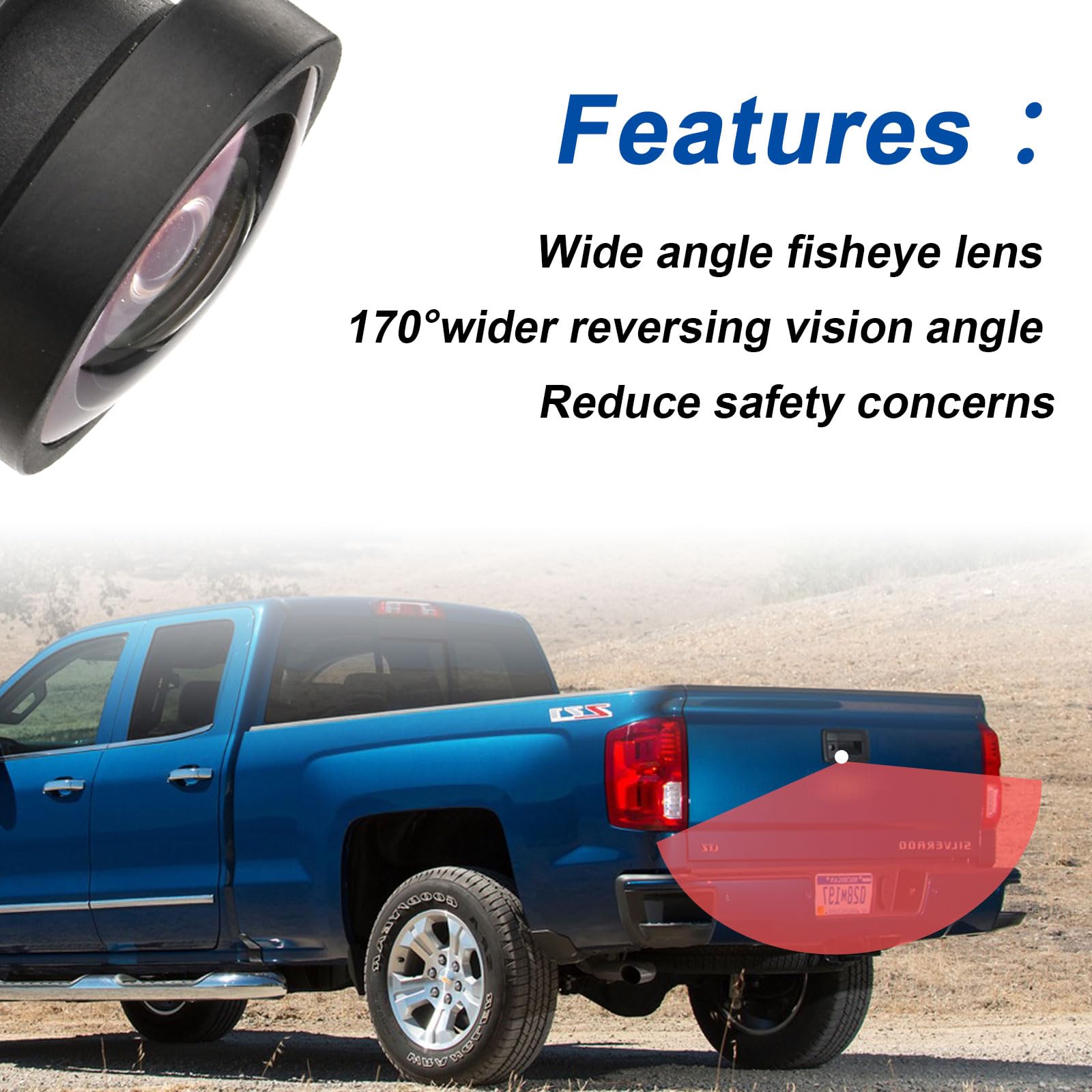 Dngbymx Backup Camera Compatible With 2016 2017 2018 2019 Chevy Silverado Gmc Sierra 1500 2500 3500 Rear View Suitable For Power