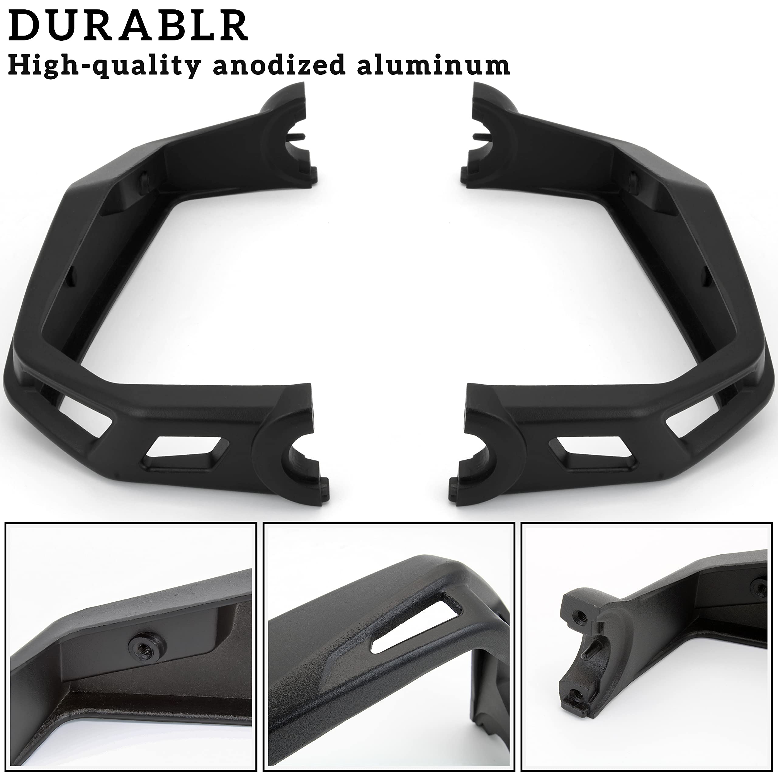 Sautvs Black Aluminum Handguards Hand Guards Kit For Can-Am Ryker 600 900 Sport & Ryker Rally Edition All Models Accessories (2P