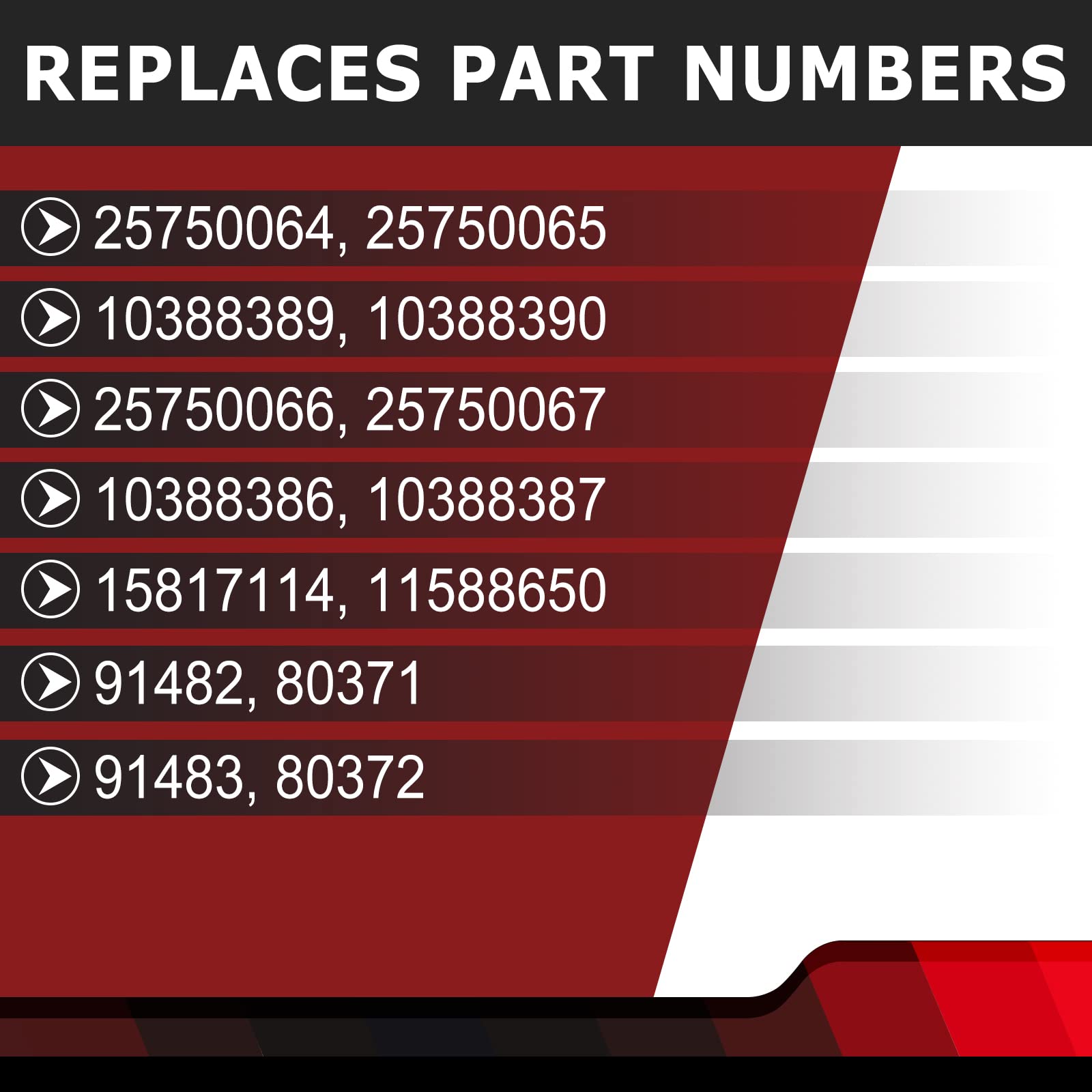 FEXON Pair Interior Door Pull Handle Front Left & Right Side Compatible with 2003-2019 Chevy Express GMC Savana 1500 2500 3500 V