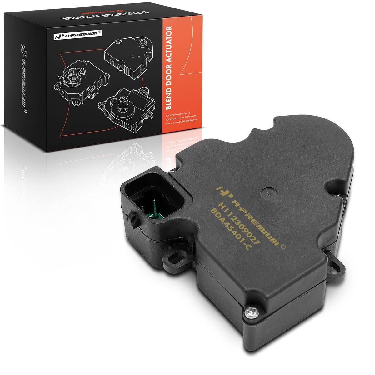 A-Premium HVAC Heater Blend Door Actuator, Compatible with Kenworth T600A 2005-2007, T800 2005-2011, W900 2005-2011 Truck, Heate