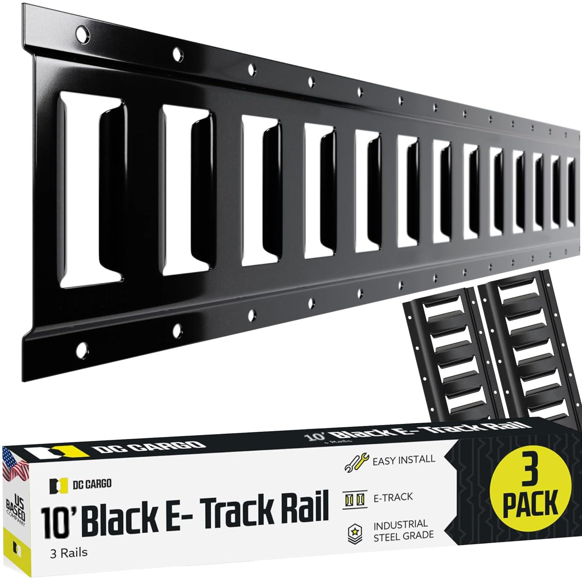 Dc Cargo Mall Indoor E Track Tie Down Rail Kit 10 '(3 Pack) For Garages, Vans, T WBCARB0CXB82941
