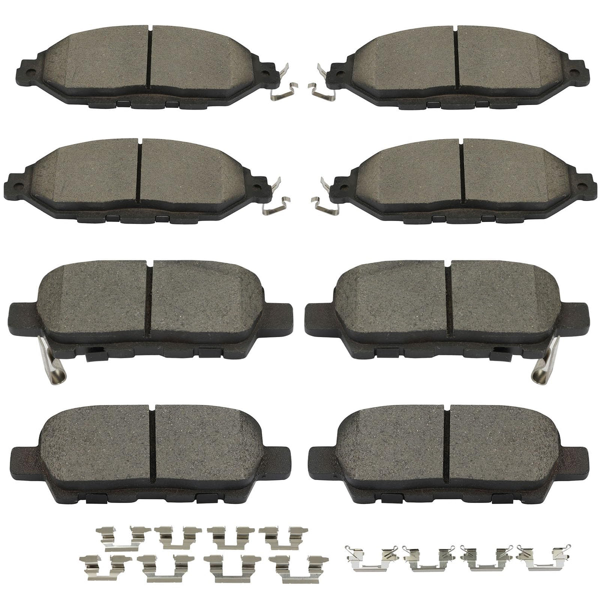 Scitoo D1649 D1415 Ceramic Brake Pads Sets Front & Rear W/Hardware Replacement For Infiniti For Jx35 2013,For Nissan For Murano