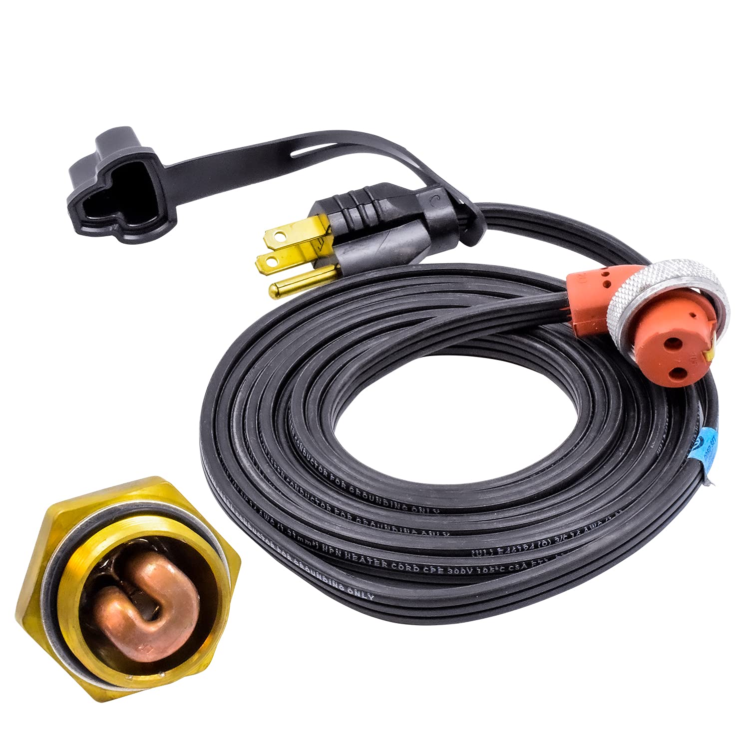 Zerostart 3100105 Engine Block Immersion Heater For Chrysler, Dodge, Mercedes-Benz, Mercedes Freightliner Sprinter, 38Mm Thread 