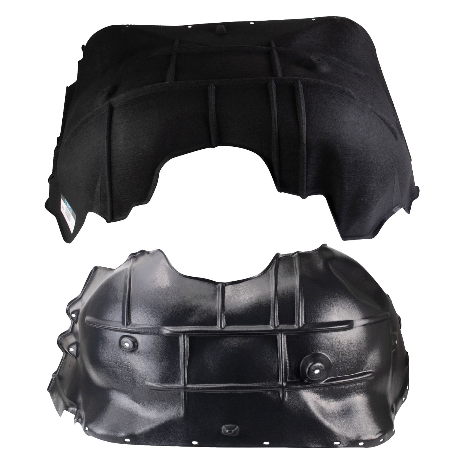 Trq Inner Fender Liner Set Compatible With 2014-2015 Chevrolet Silverado 1500 Gm1248323 Gm1249237