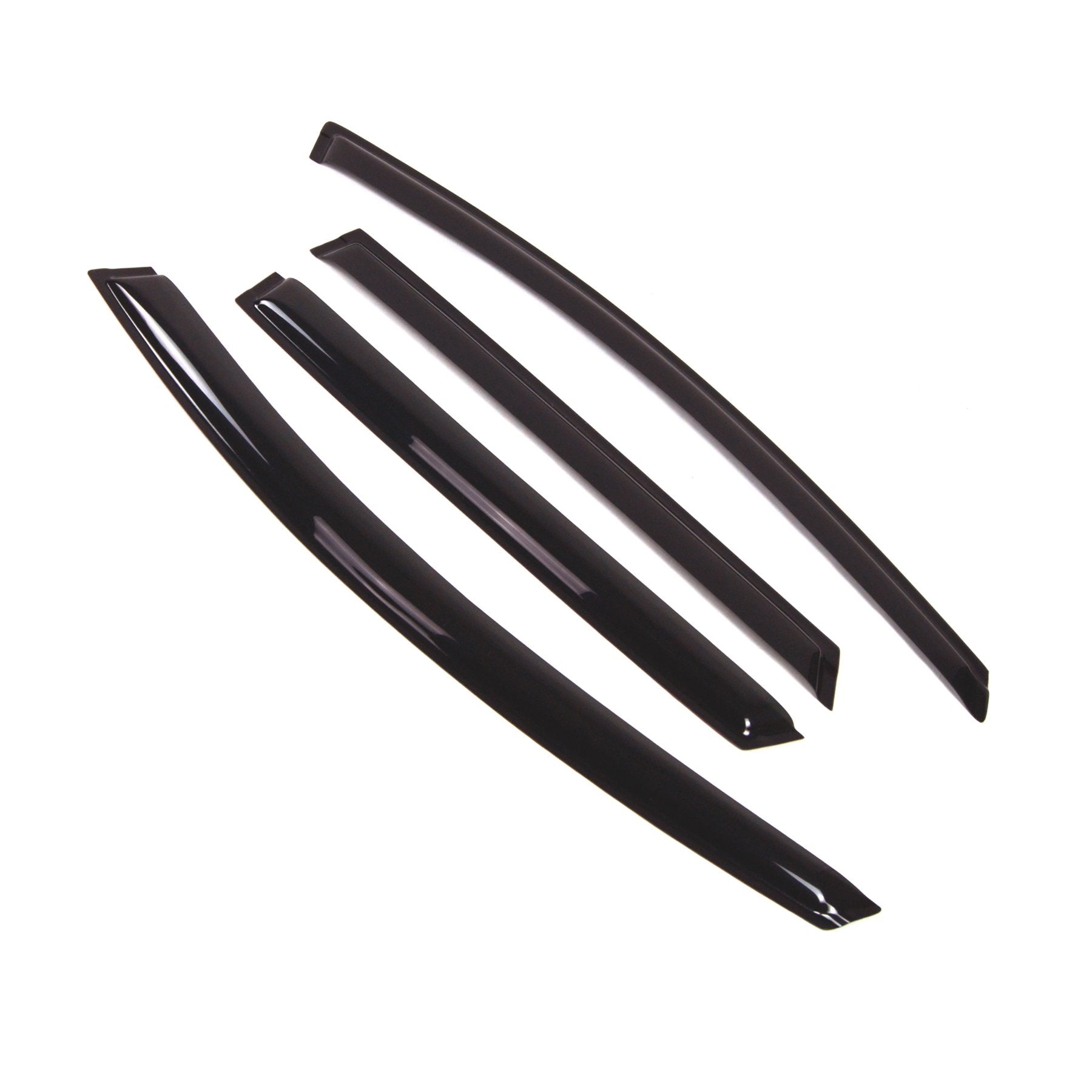 Tuningpros WD2311 Dark Smoke 4 Pcs Set Window Visor (Outside Mount) Deflector Rain Guard Compatible With 20072015 Mazda CX9
