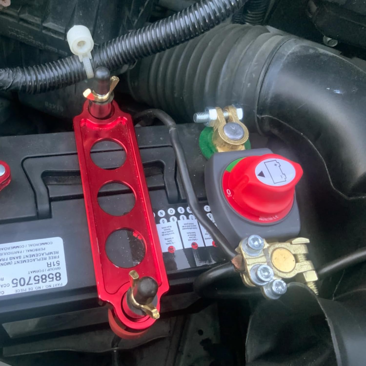 Ampper Top Post Battery Disconnect Switch, 12-48 V Battery Power Cut Master Switch Disconnect Isolator For Car, Vehicle, Rv And