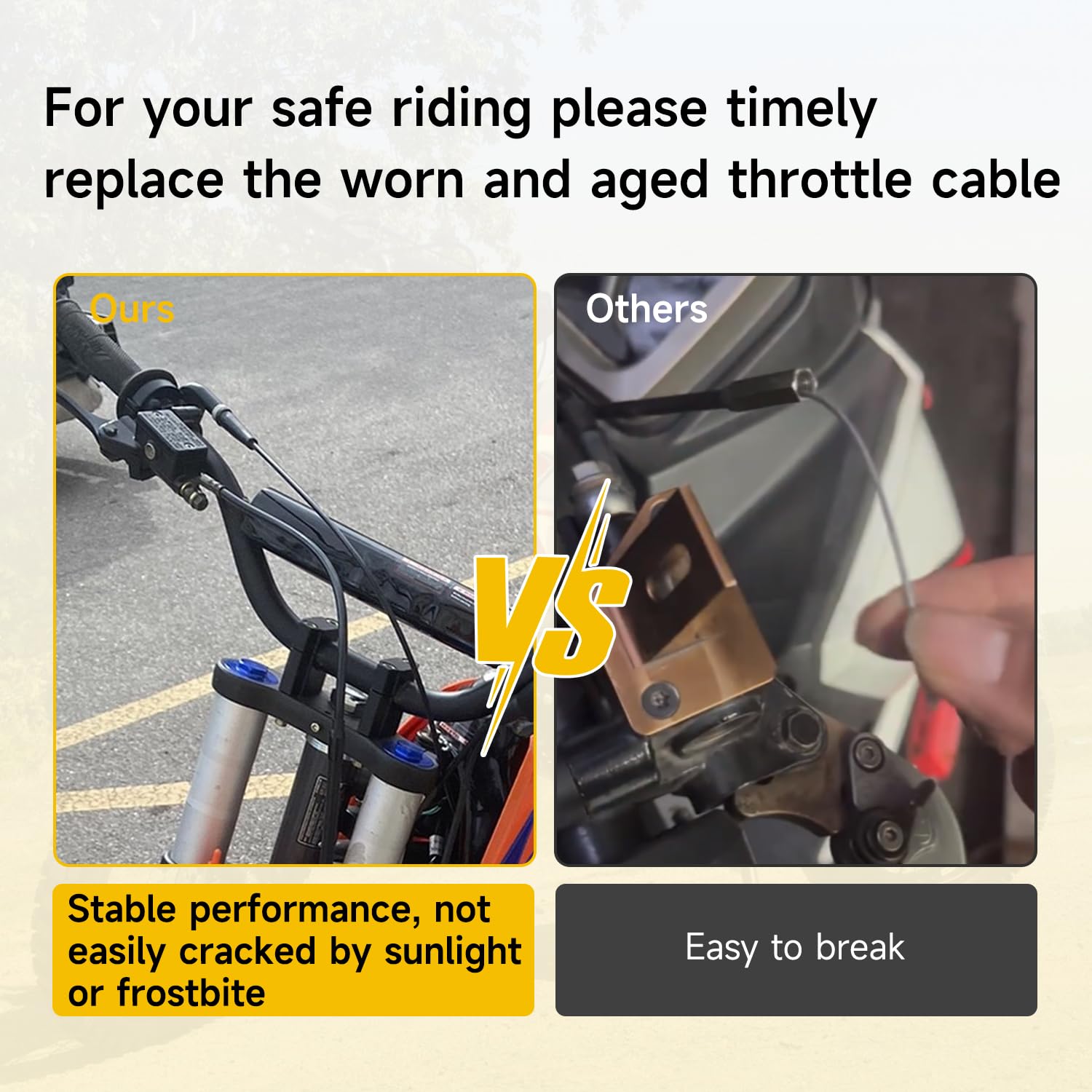 Hiaors 35.43 Inch Throttle Cable Compatible With 70Cc 90Cc 110Cc Pit Dirt Bike Ssr125 Baja Dirt Runner Dr70 Tao Tao Db14 Coolste