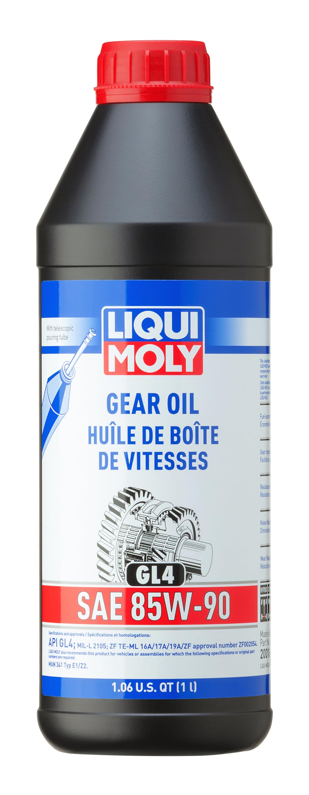 Liqui Moly Gear Oil (Gl4) Sae 85W-90 | 1 L | Gear Oil | Hydraulic Oil | Sku: 20016