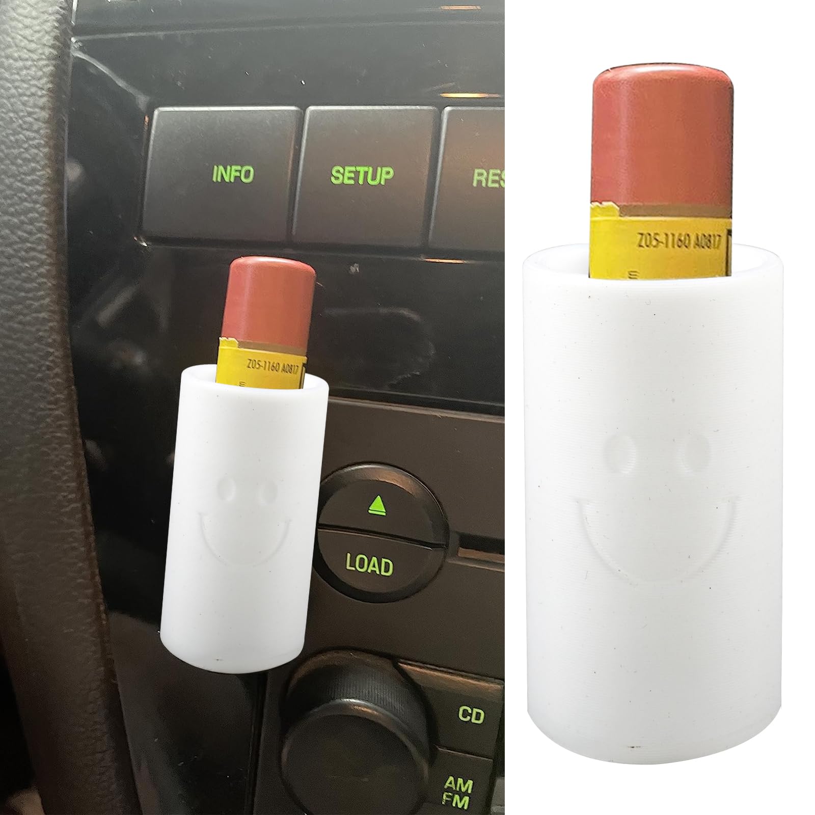 Chapstick Holder for Car, Lip Balm Holder for Interior Car Accessories for Women Men Must Have White