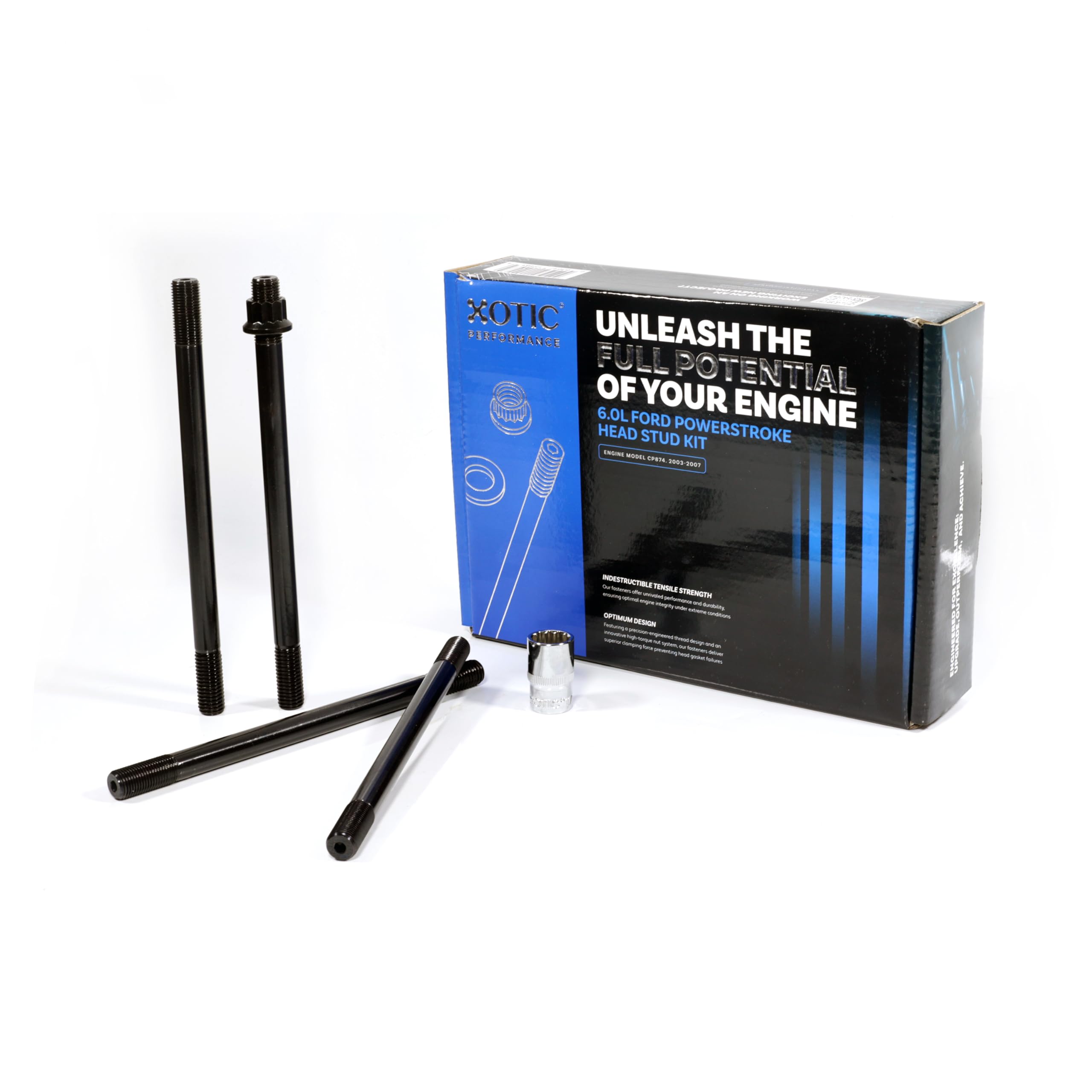 6.0L Head Stud Replacement Kit For 2003-2007 Ford Powerstroke Diesel Cylinder - Xotic Performance Cp874