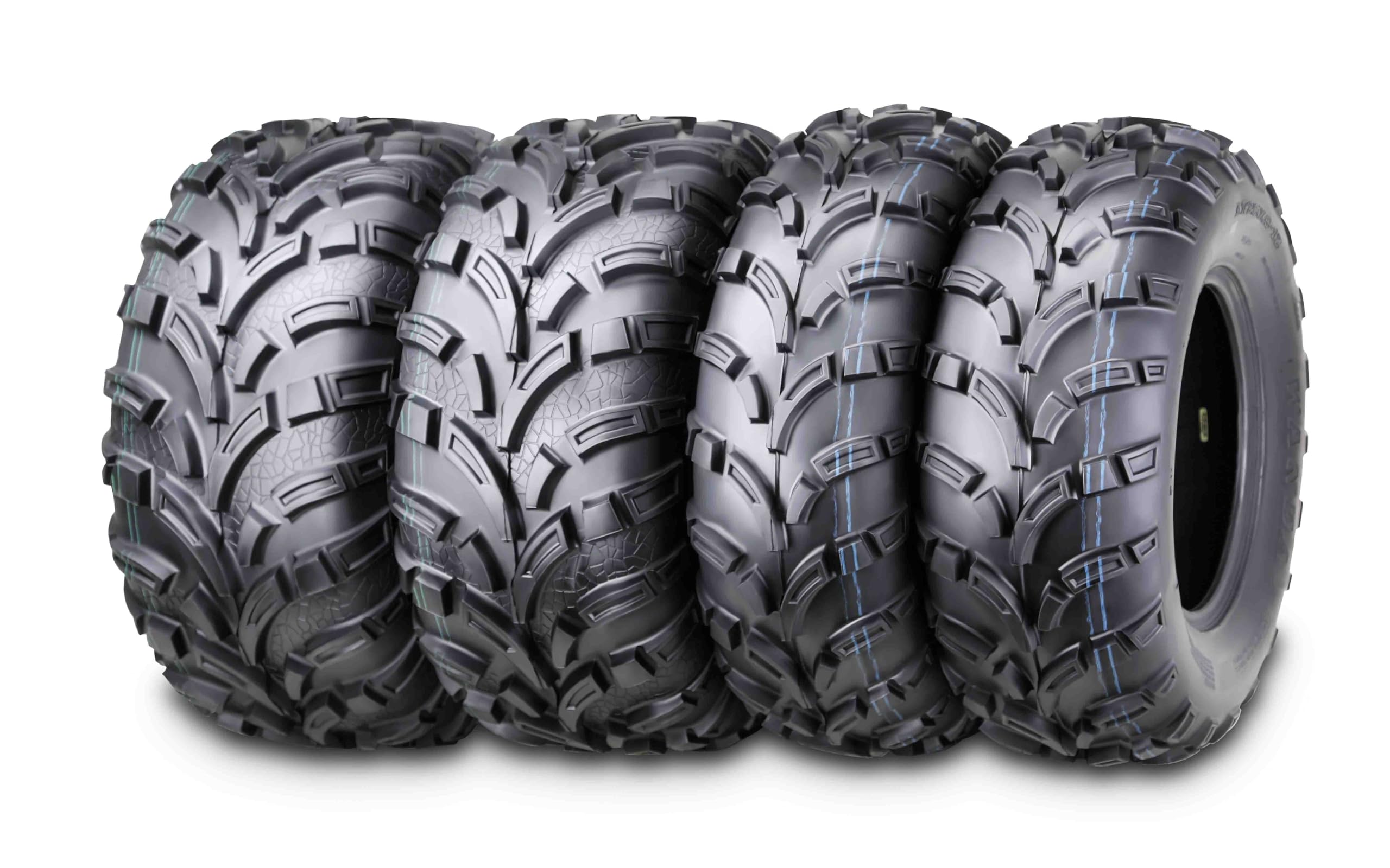Wanda Set Of 4 New Atv/Utv Tires 25X8-12 Front & 25X11-12 Rear /6Pr P373-10243/10210