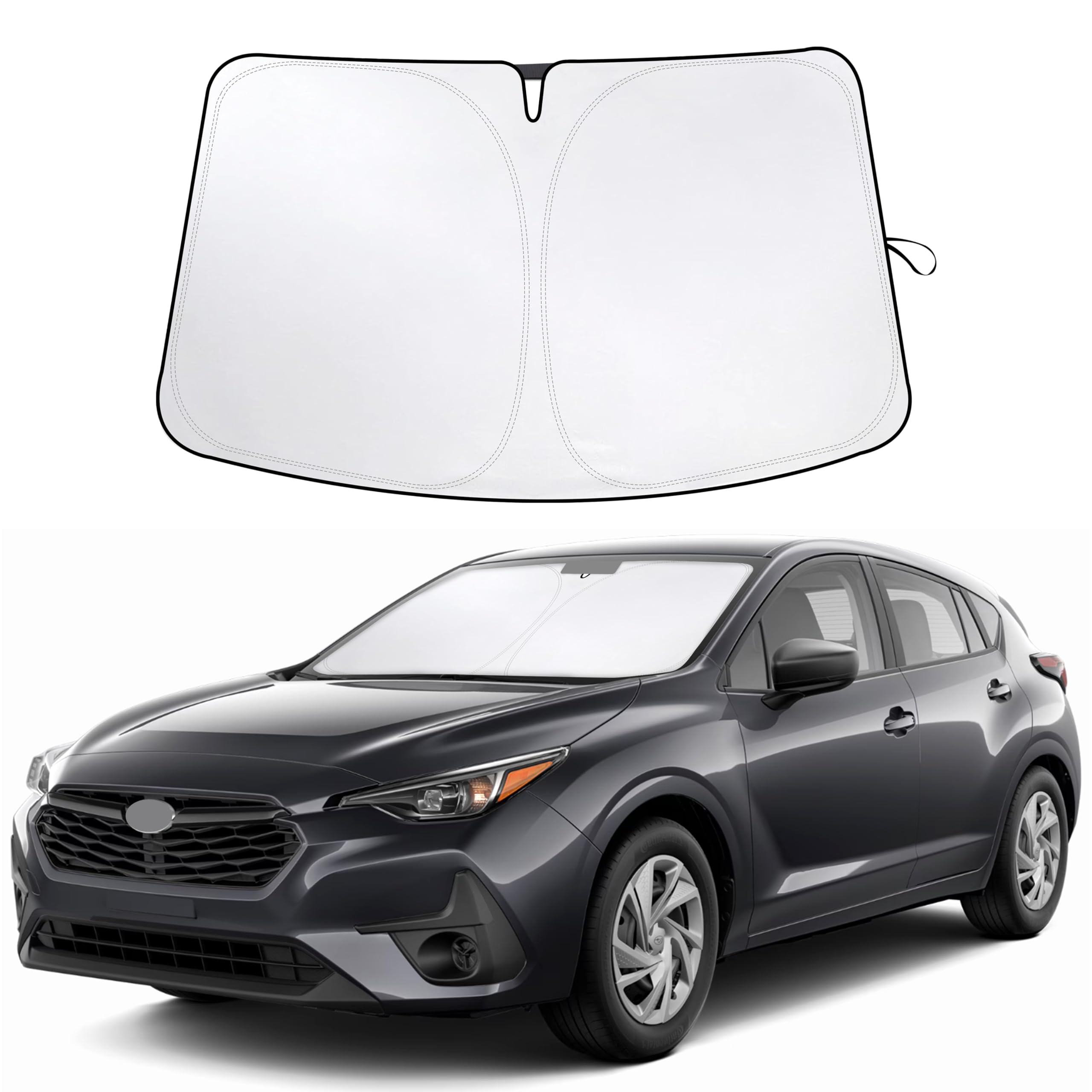 For Subaru Impreza 2017-2024 2025 Car Windshield Sunshade - Econour 240T Polyester Material Cars Sun Visor Reflector - Blocks Uv