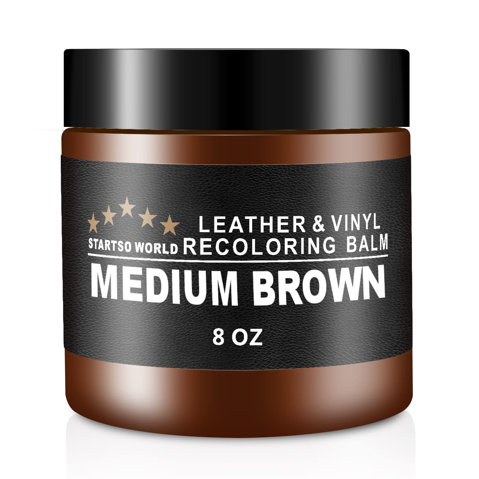 Startso World Leather-Recoloring-Balm-Repair-Cream-Kit For Restoration Medium Brown Couches, Sofa, Furniture Color Dye Restorer