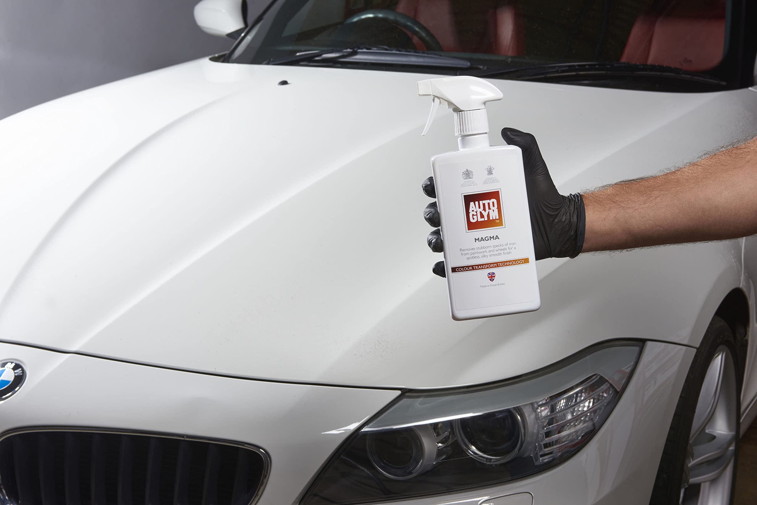 Autoglym Magma Liquid Clay 500ml - Red Car Bodywork & Wheel Fallout Remover, Removes Iron Specks, Brake Discs Cleaner