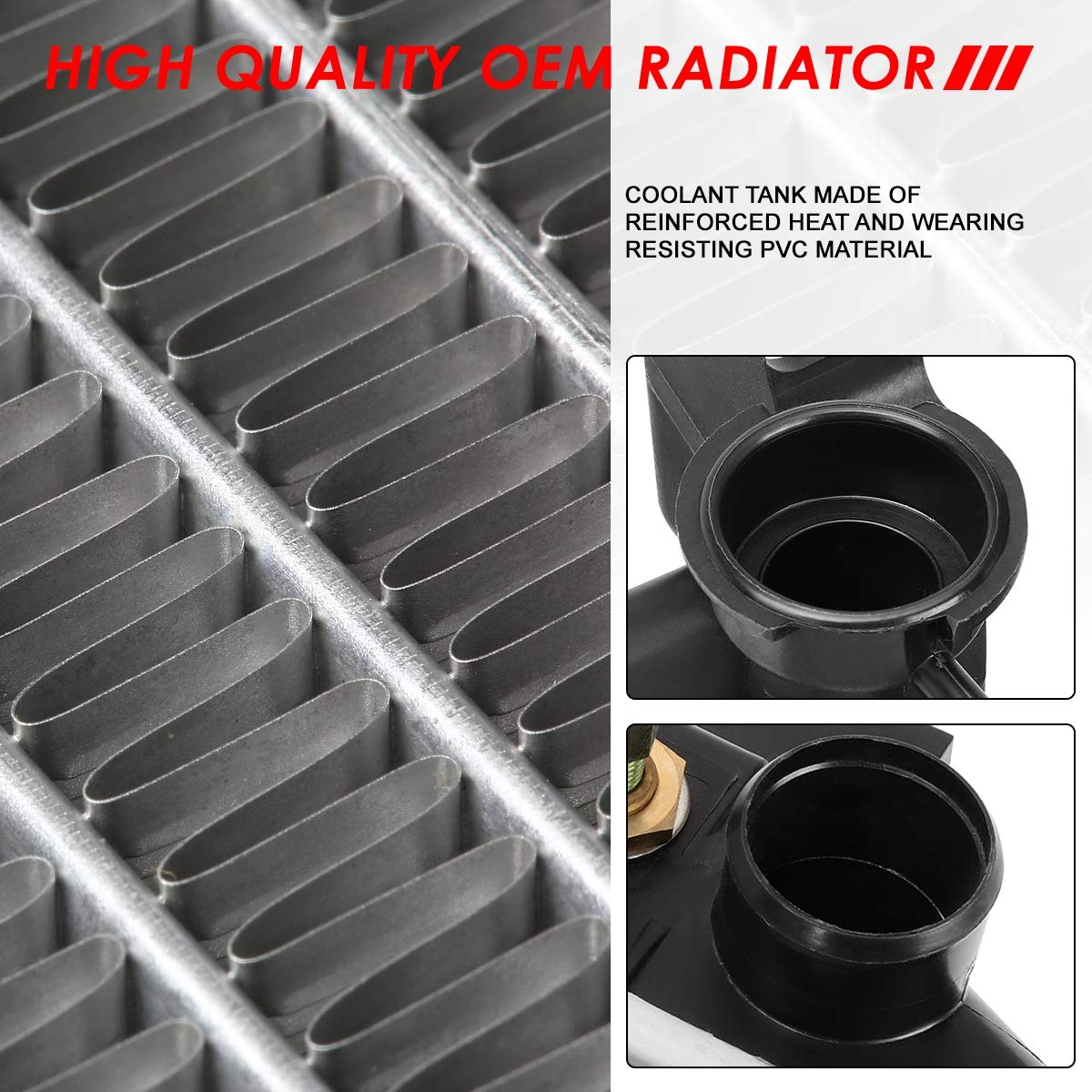 Auto Dynasty Radiator Compatible With 85-96 Ford Bronco F150 F250 F350 4.9L At, Dpi 1454 Factory Style 2-Row Cooling Radiator, A