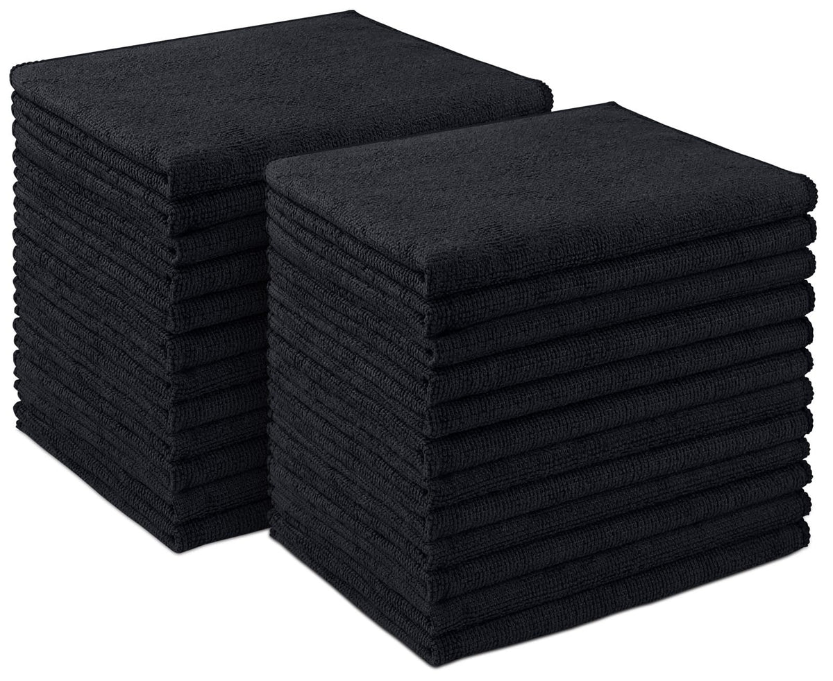 Aidea Microfiber Cleaning Cloth 24 Pack, 12Inx16In Microfiber Towel For Cars, Soft & Absorbent Microfiber Towels, Lint Free Clea