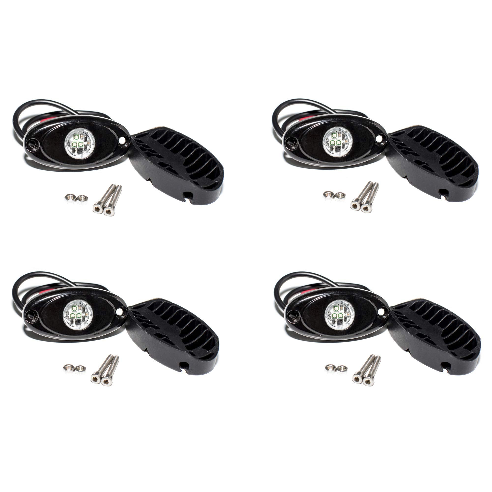 Yoneda Rock Lights For Trucks(4 Pods Purple)