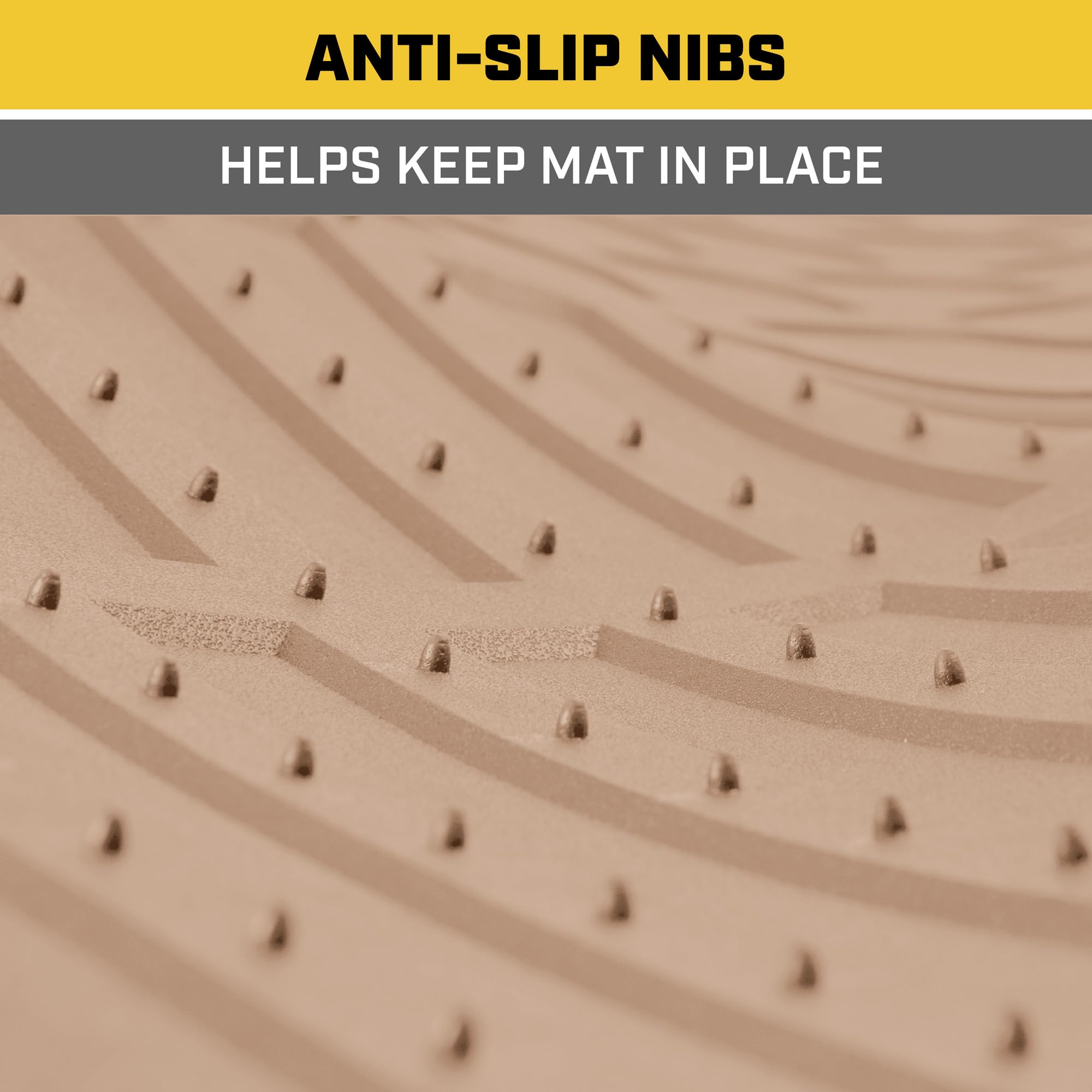 Cat Heavy Duty Suv Beige Cargo Liner & Car Trunk Mat - Universal Trimmable All Weather Cargo Mats For Back Of Suv - Suv Trunk Ma