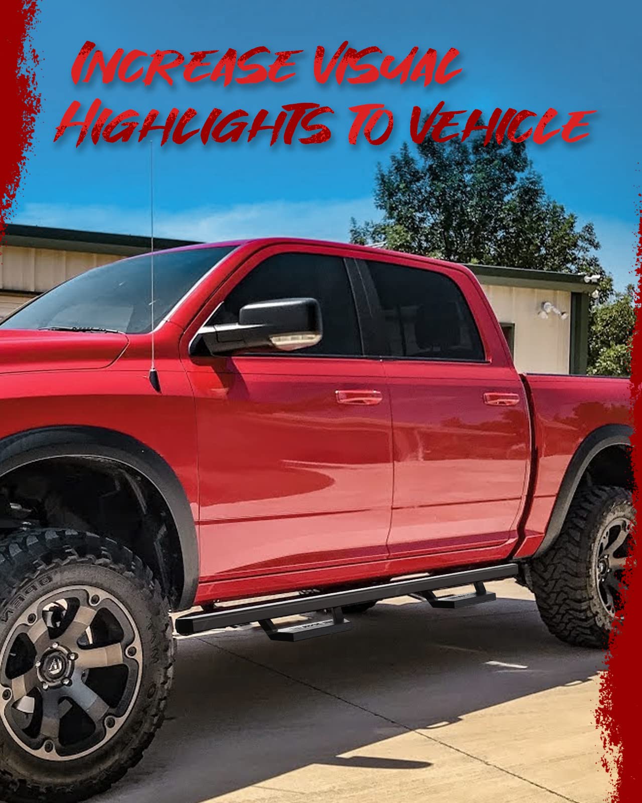 Kyx Running Boards For 2007-2018 Wrangler Jk 4 Door(Exclude 2018 Wrangler Jl Models), 5 Inches Side Steps Nerf Bars Step Rails