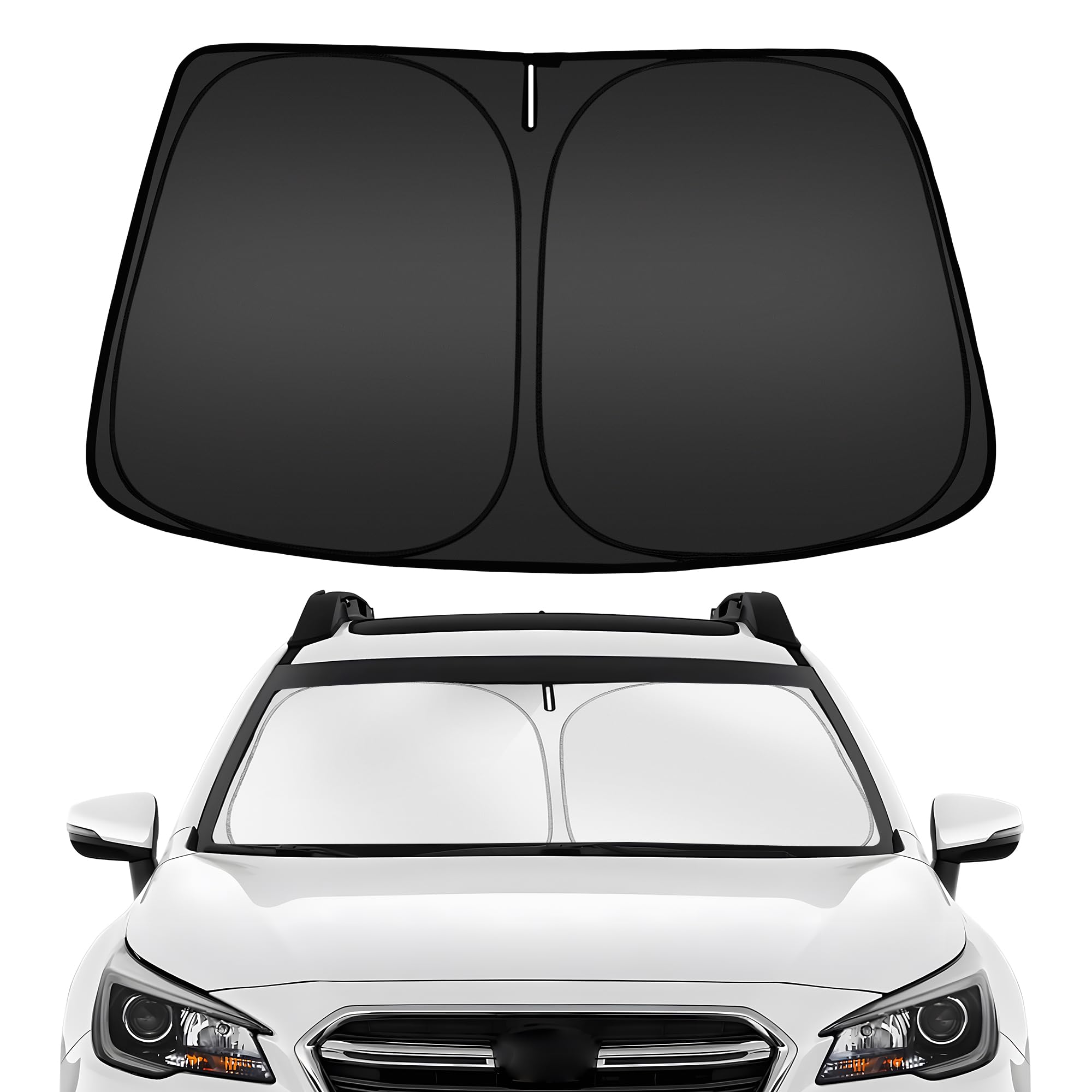 Arismotor Windshield Sun Shade For S-Ubaru Outback 2020-2025, Custom Fit Foldable Front Window Sunshade Sun Visor Protector, Blo