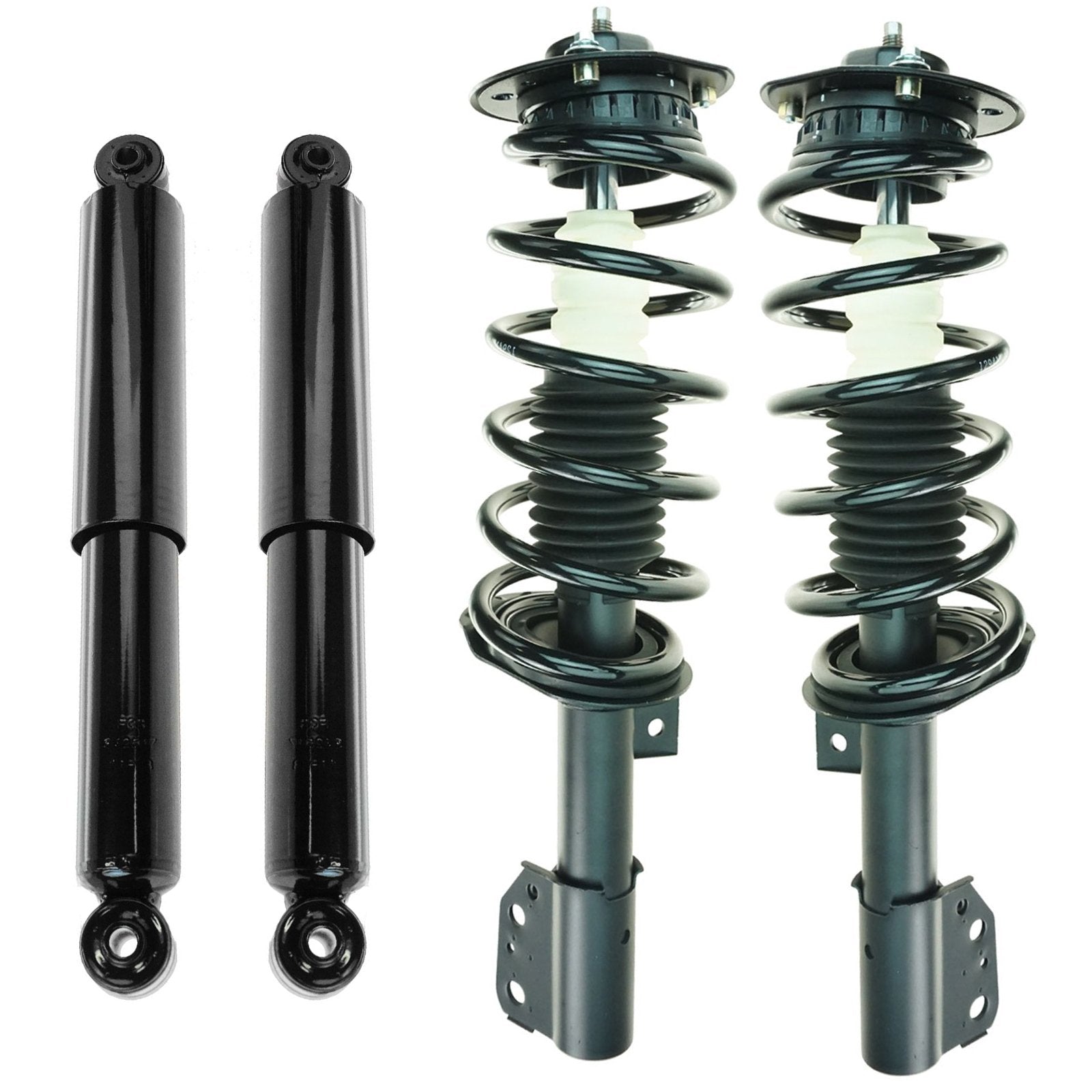 Trq Front And Rear Complete Strut Assembly & Shock Absorber Kit Complete Strut & Coil Spring Assembly Compatible With 2005-2006