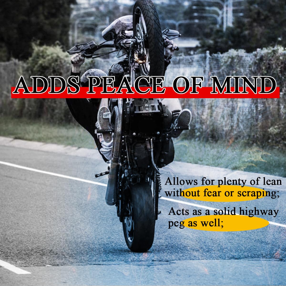 WOWTK Highway Peg Crash bar for Harley XL Sportster 2004-2022 Models,for Sportster 883 XL883 1200 XL1200 Iron 883 Seventy-Two Fo